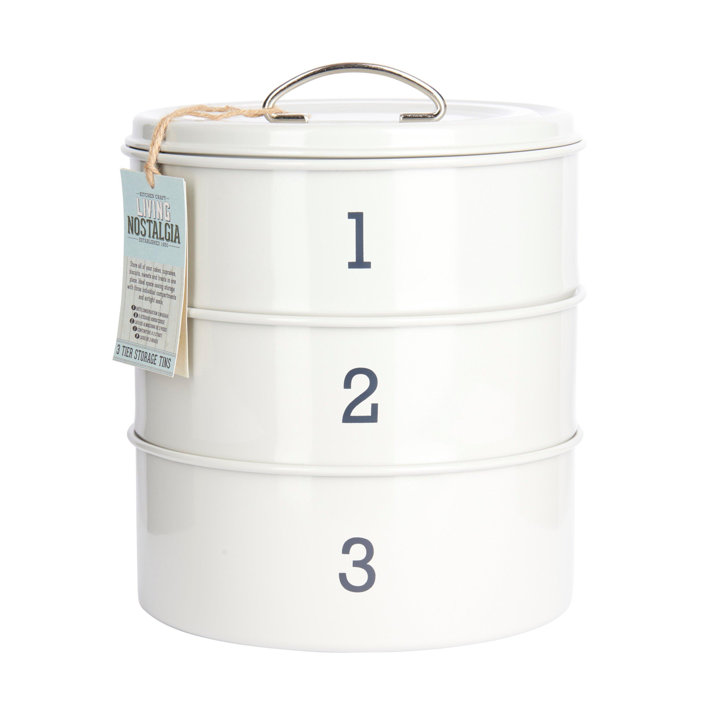 Grey - KitchenCraft - KitchenCraft Living Nostalgia Three Tier Cake Tin - 6