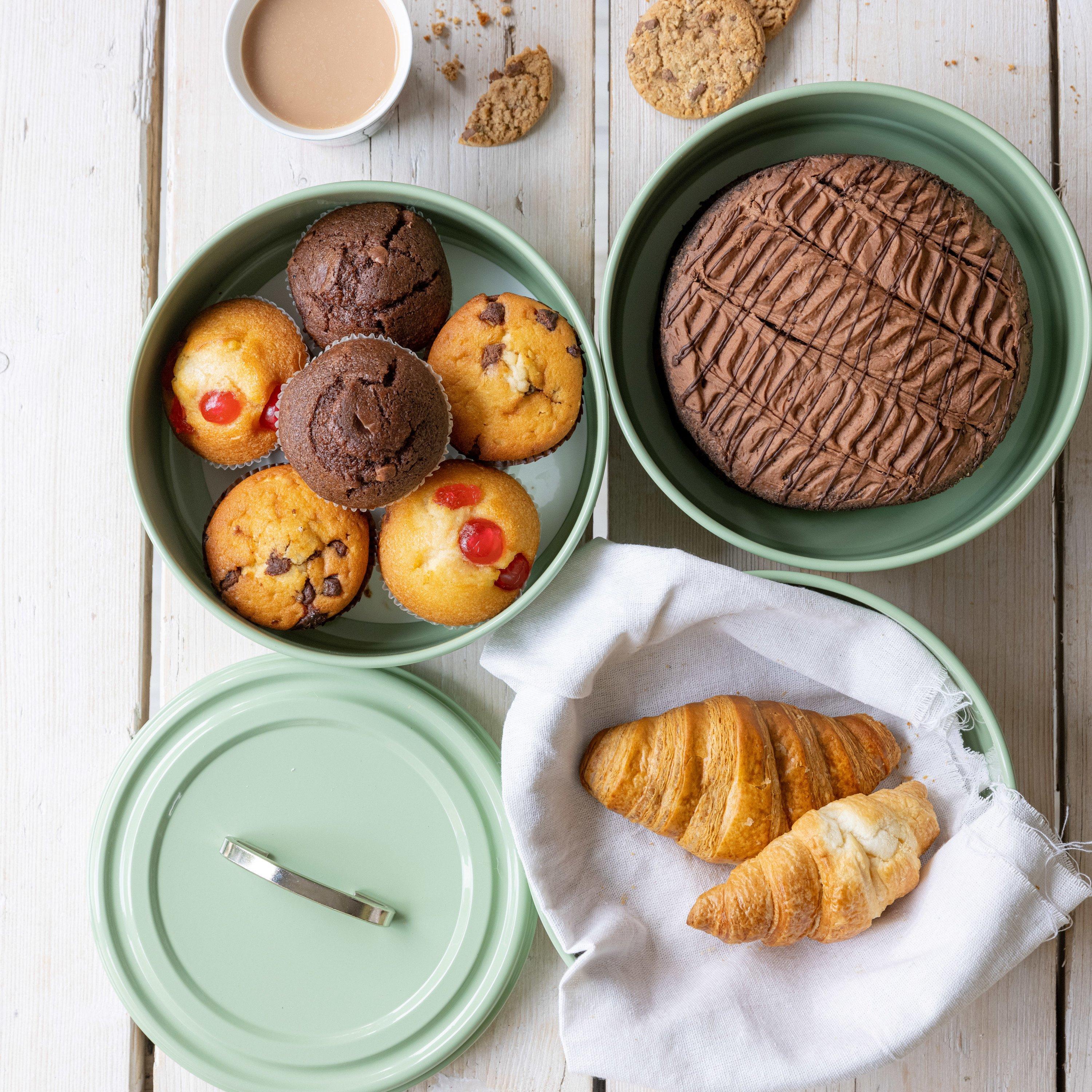 Green - KitchenCraft - KitchenCraft Living Nostalgia Three Tier Cake Tin - 5