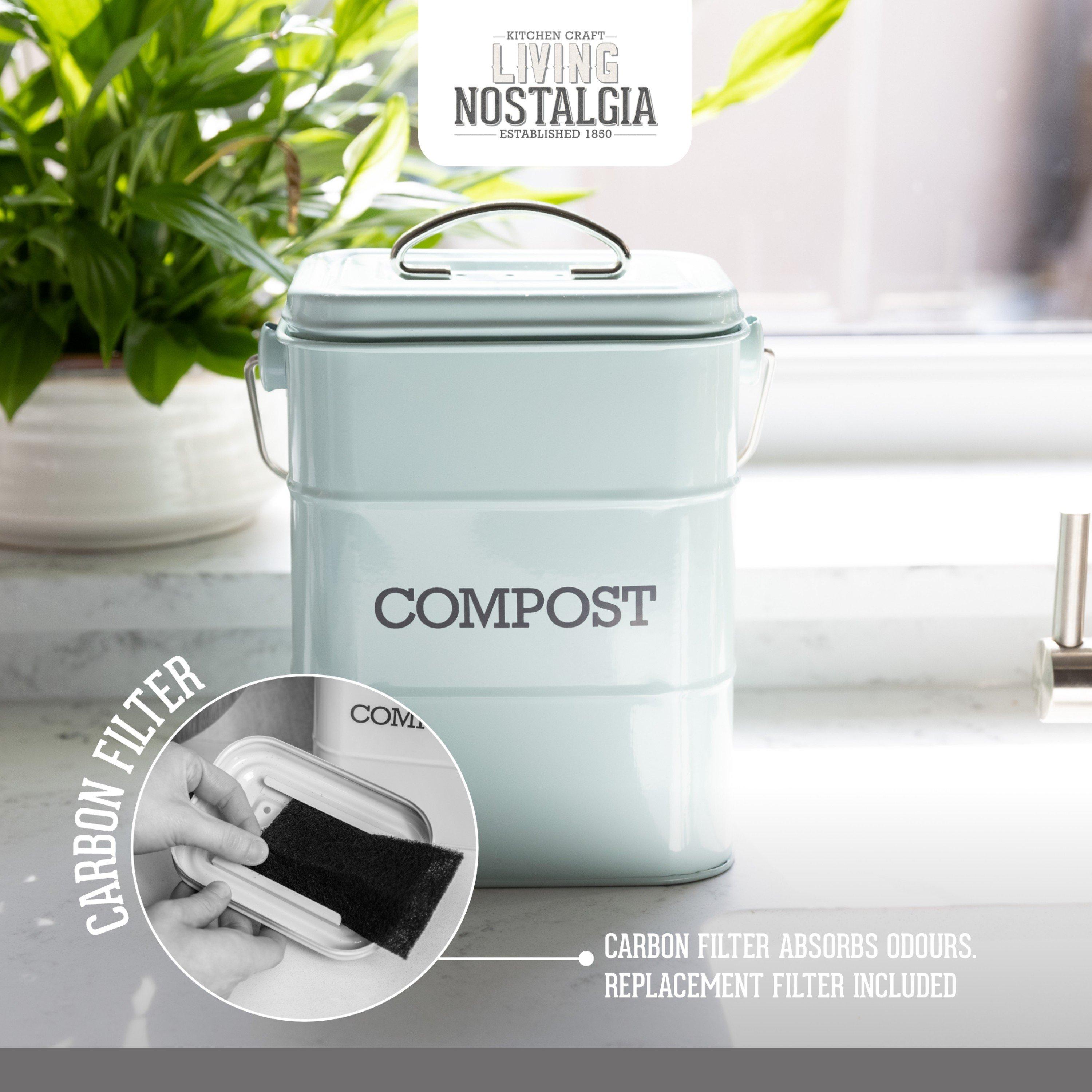 Blue - KitchenCraft - KitchenCraft Living Nostalgia 3 Litre Steel Compos - 6