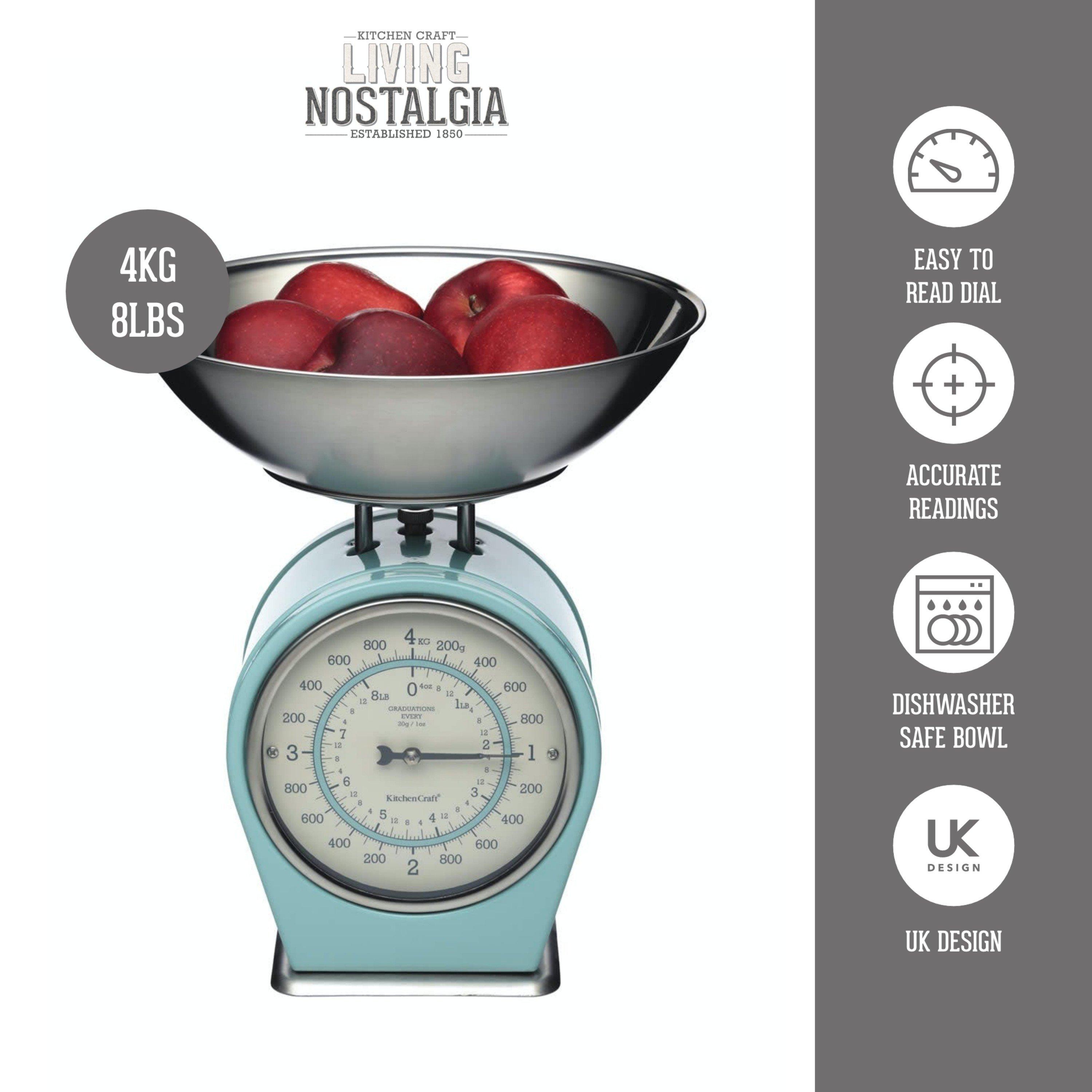 Blue - KitchenCraft - KitchenCraft Living Nostalgia 4Kg Mechanical Scale - 4