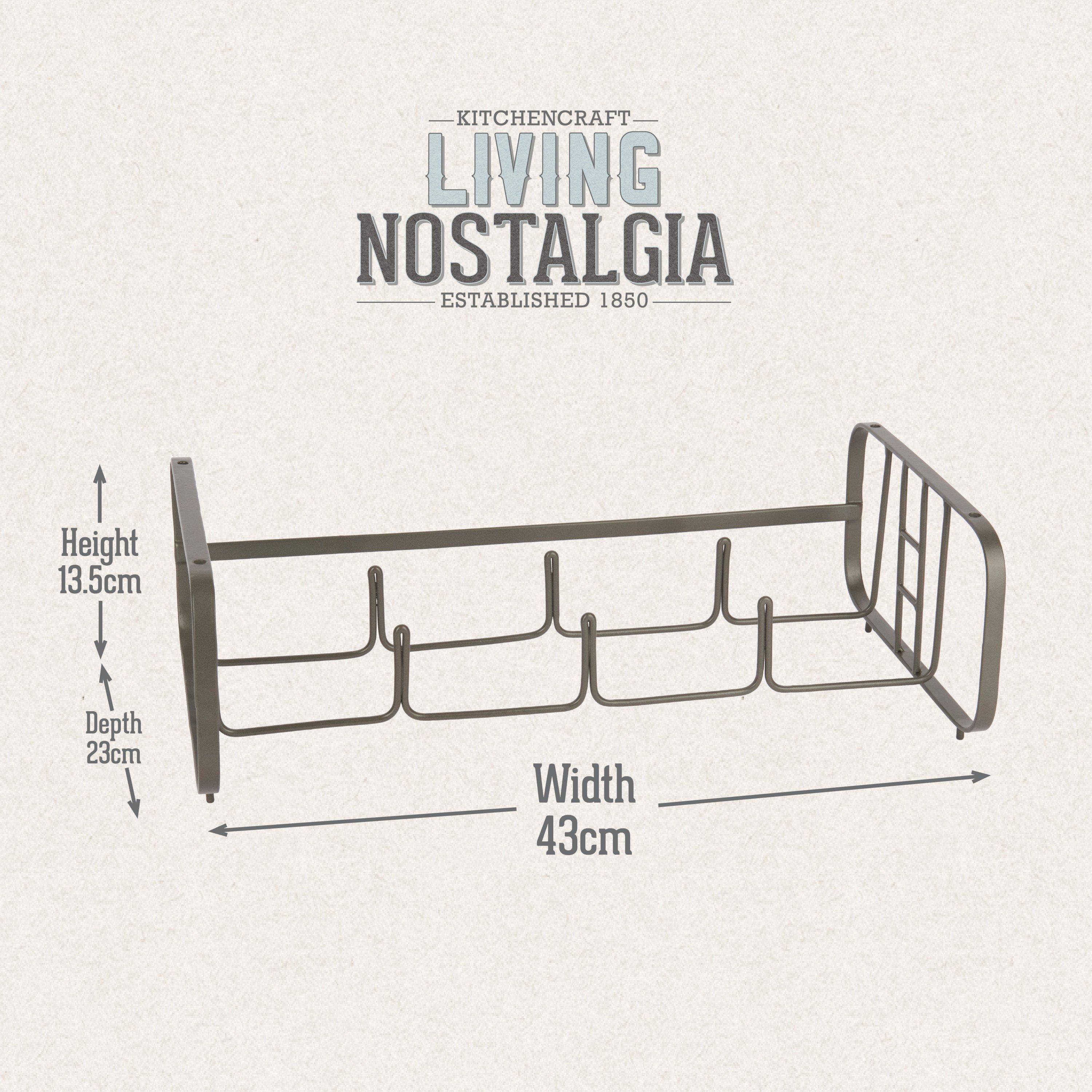 Grey - KitchenCraft - KitchenCraft Living Nostalgia Wire Wine Rack Gift - 2