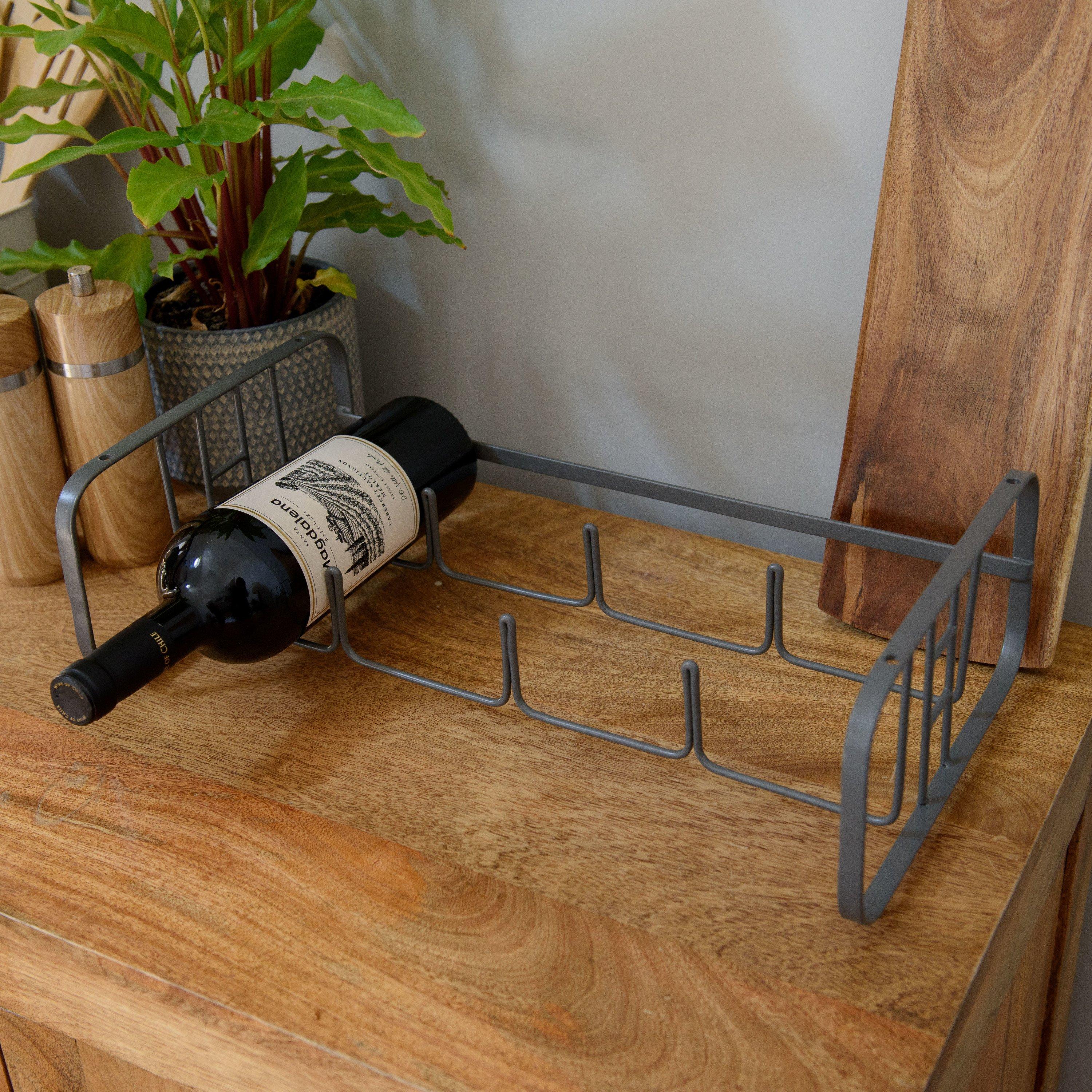 Grey - KitchenCraft - KitchenCraft Living Nostalgia Wire Wine Rack Gift - 4