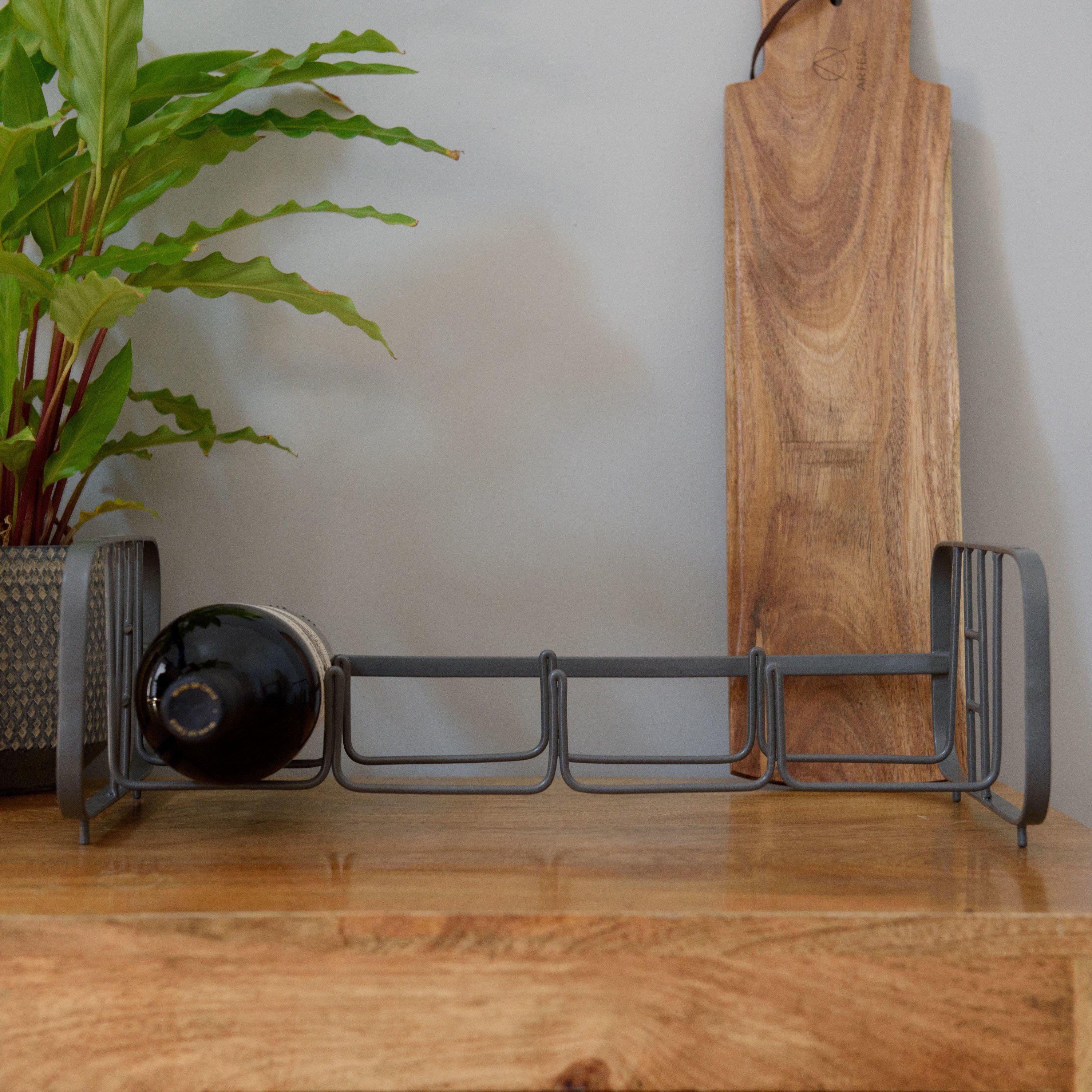 Grey - KitchenCraft - KitchenCraft Living Nostalgia Wire Wine Rack Gift - 5