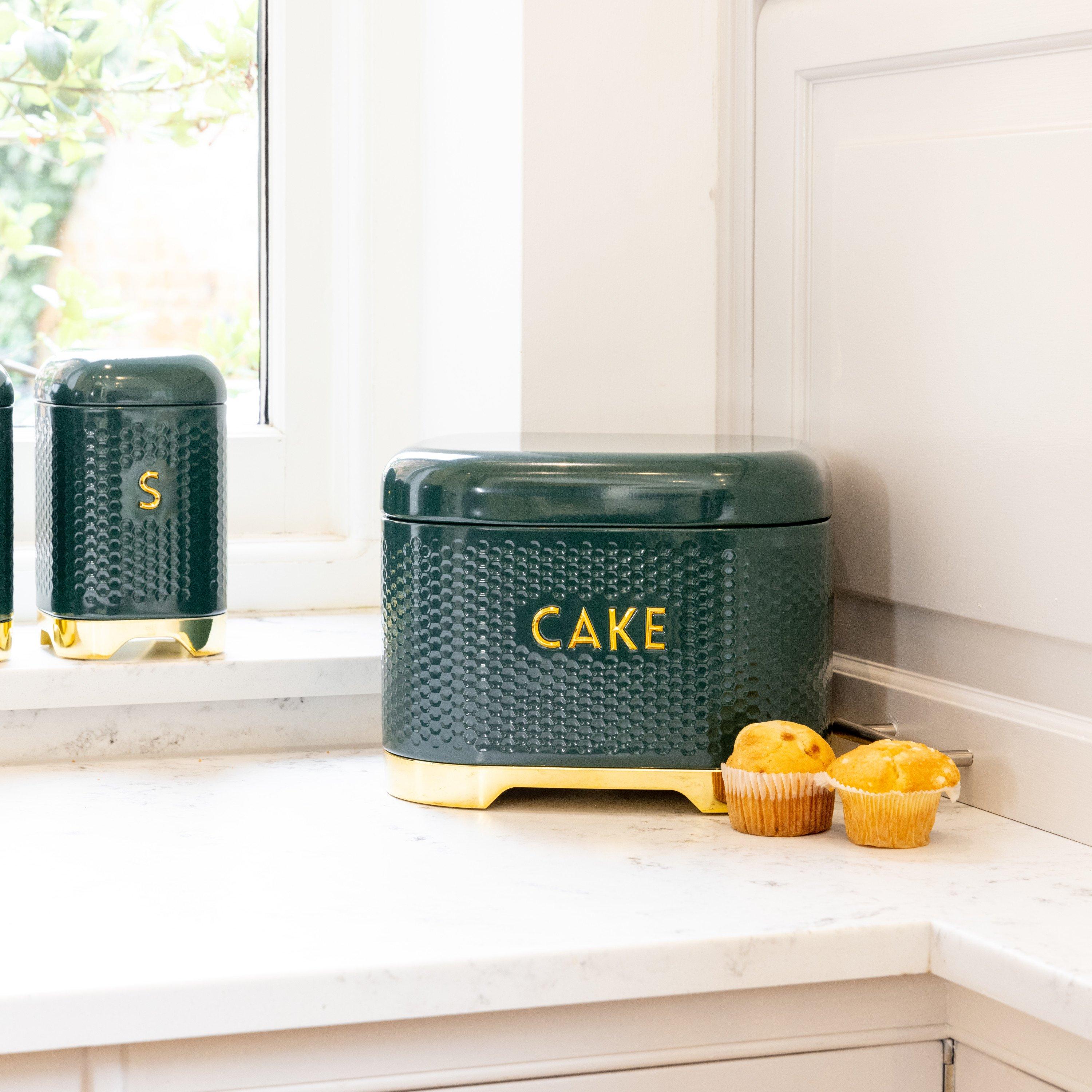 Green - KitchenCraft - KitchenCraft Lovello Textured Cake Tin Hunter Gre - 2