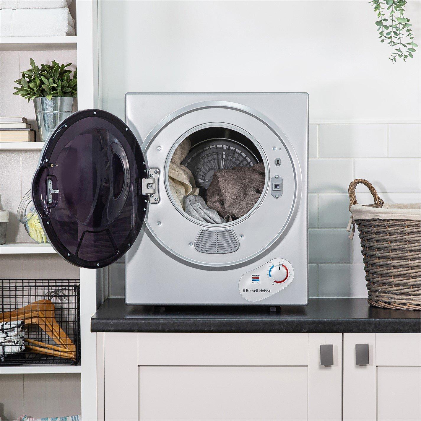 Silver - Russell Hobbs - Russell Hobbs RH3VTD800S 2.5kg Vented Tumble Dryer - 8
