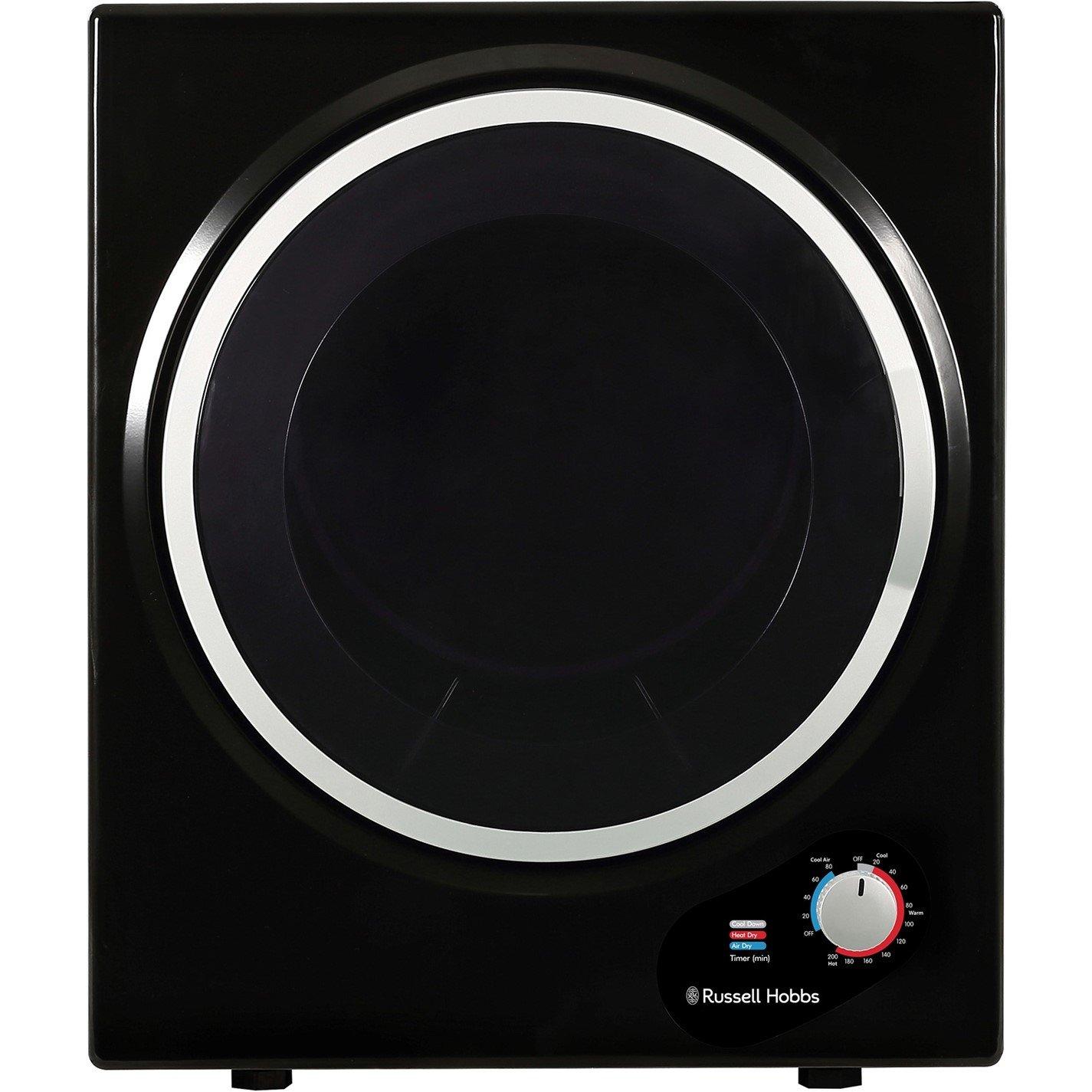 Black - Russell Hobbs - RH3VTD800B 2.5kg Vented Tumble Dryer - 1
