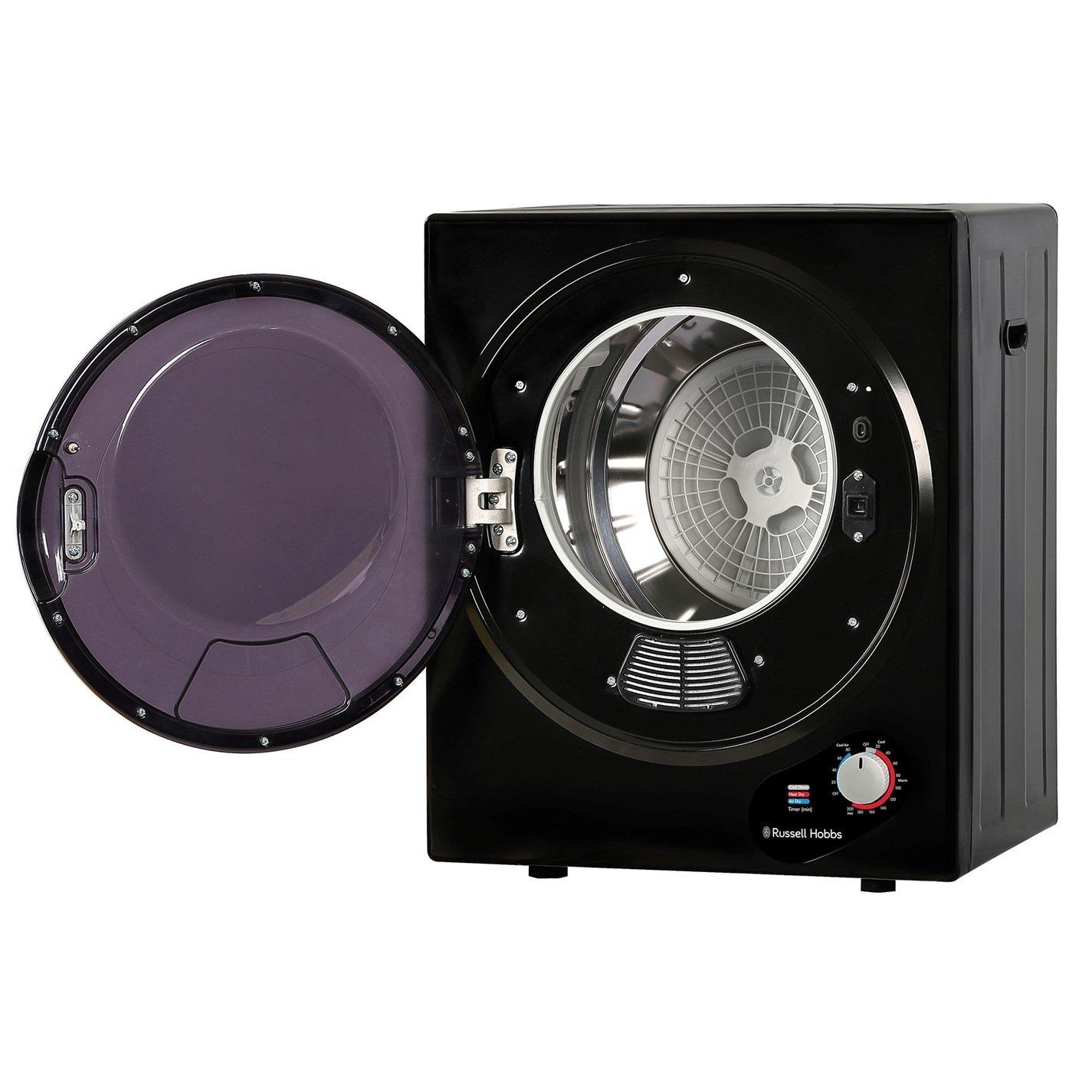 Black - Russell Hobbs - RH3VTD800B 2.5kg Vented Tumble Dryer - 11