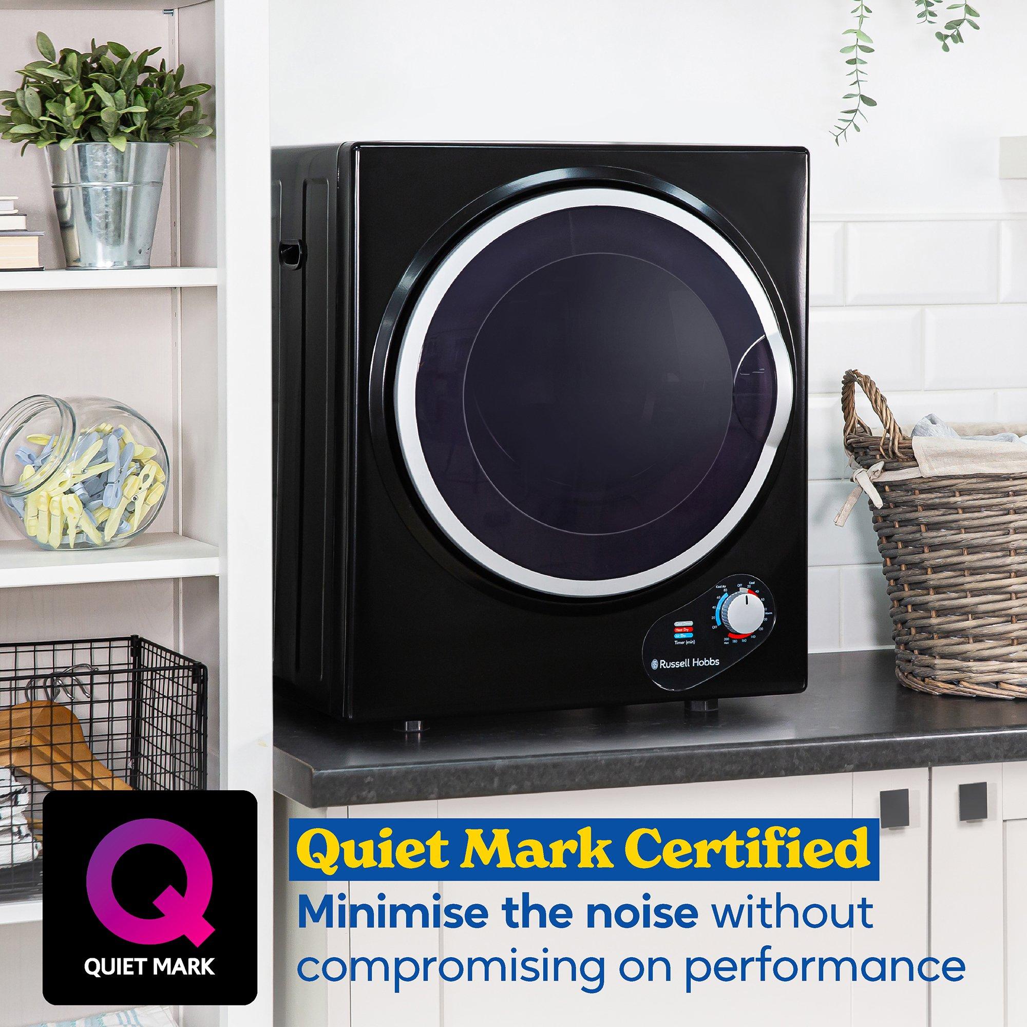 Black - Russell Hobbs - RH3VTD800B 2.5kg Vented Tumble Dryer - 4