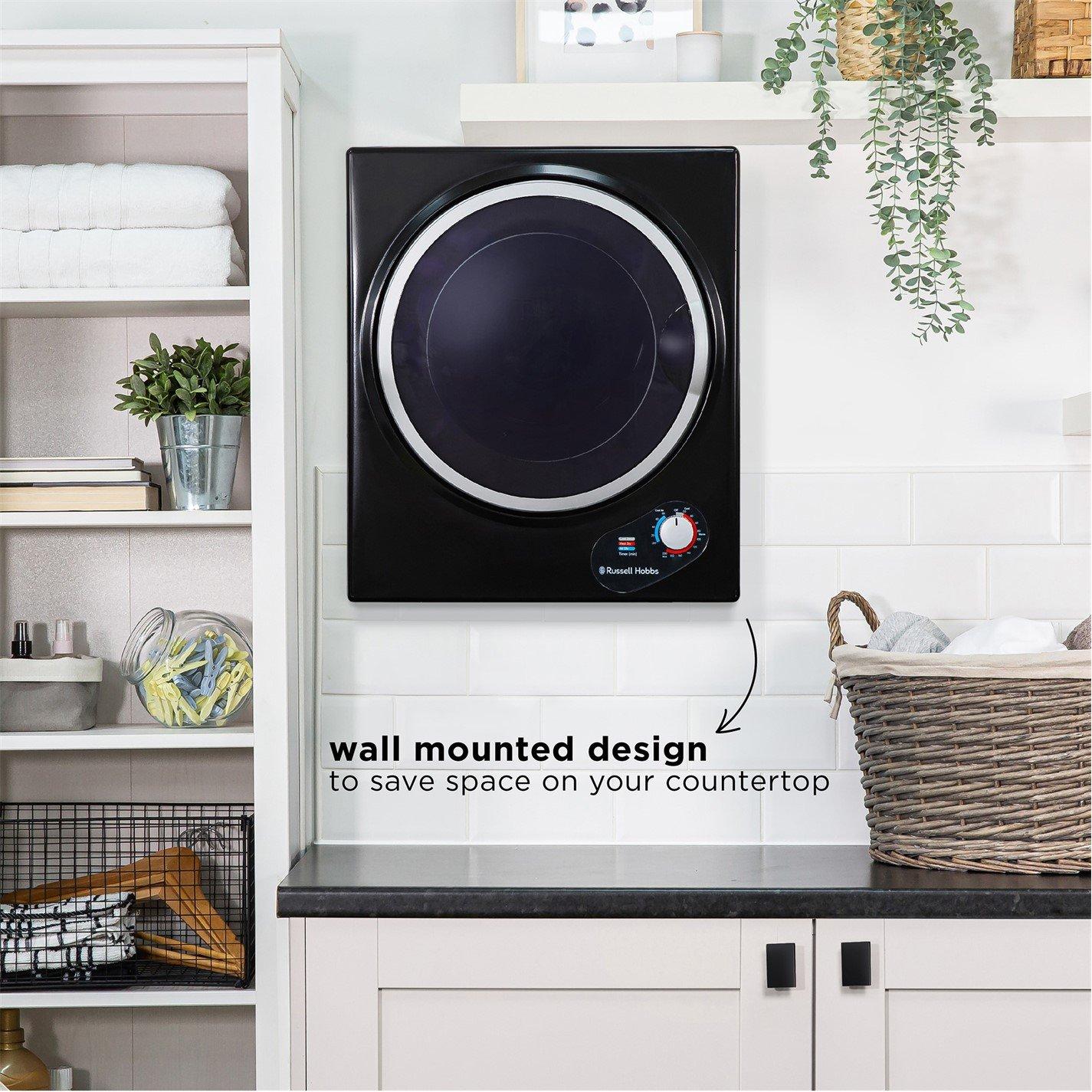 Black - Russell Hobbs - RH3VTD800B 2.5kg Vented Tumble Dryer - 5