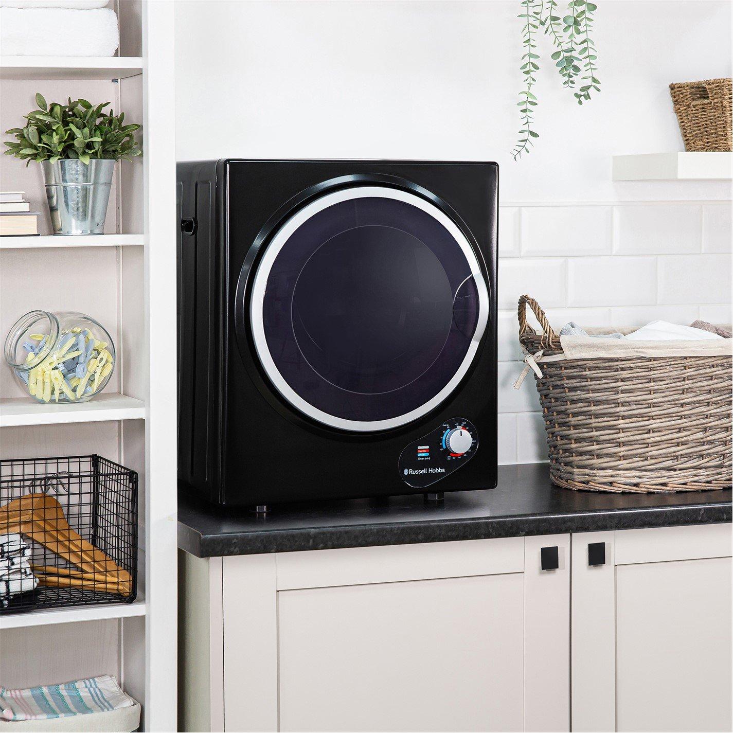 Black - Russell Hobbs - RH3VTD800B 2.5kg Vented Tumble Dryer - 7