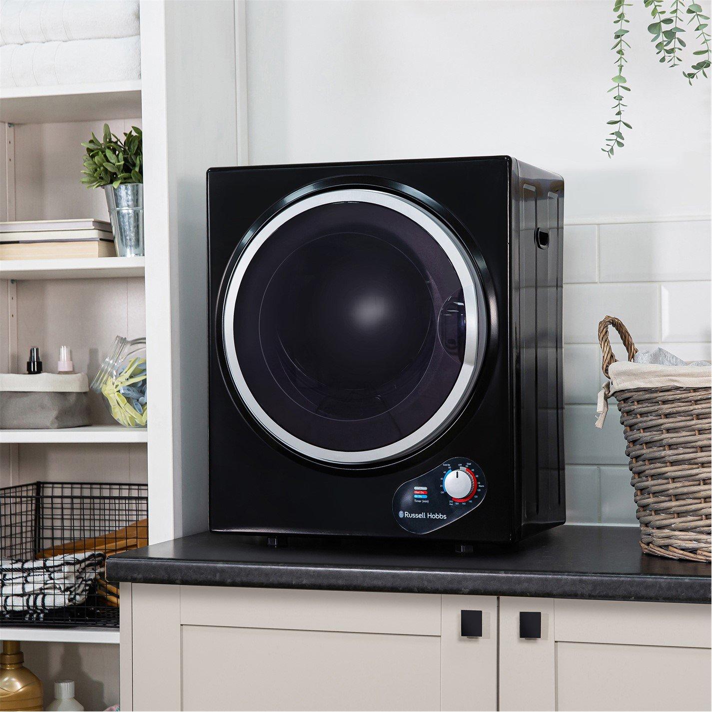 Black - Russell Hobbs - RH3VTD800B 2.5kg Vented Tumble Dryer - 9