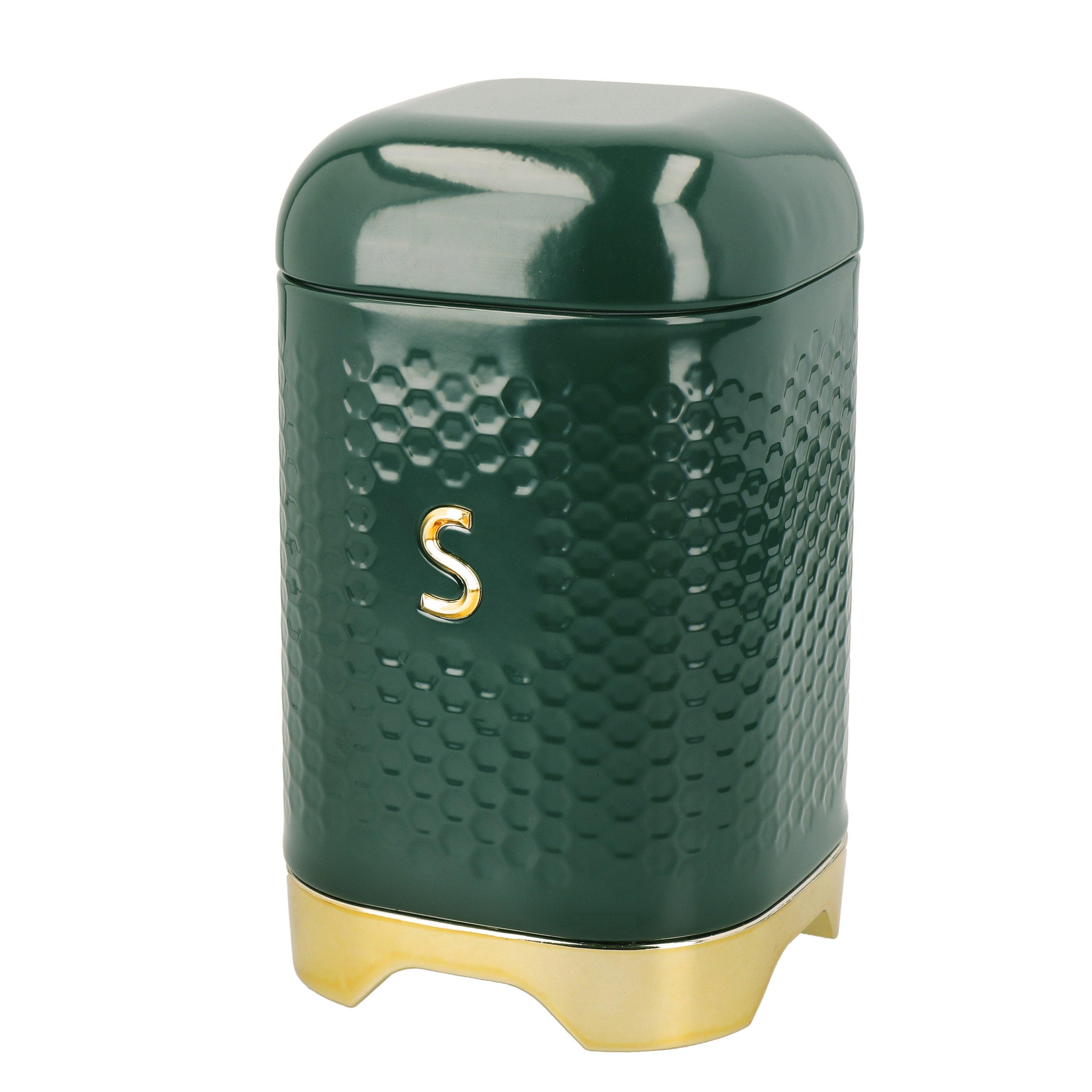 Green - KitchenCraft - KitchenCraft Lovello Textured Counter Top Storage - 5