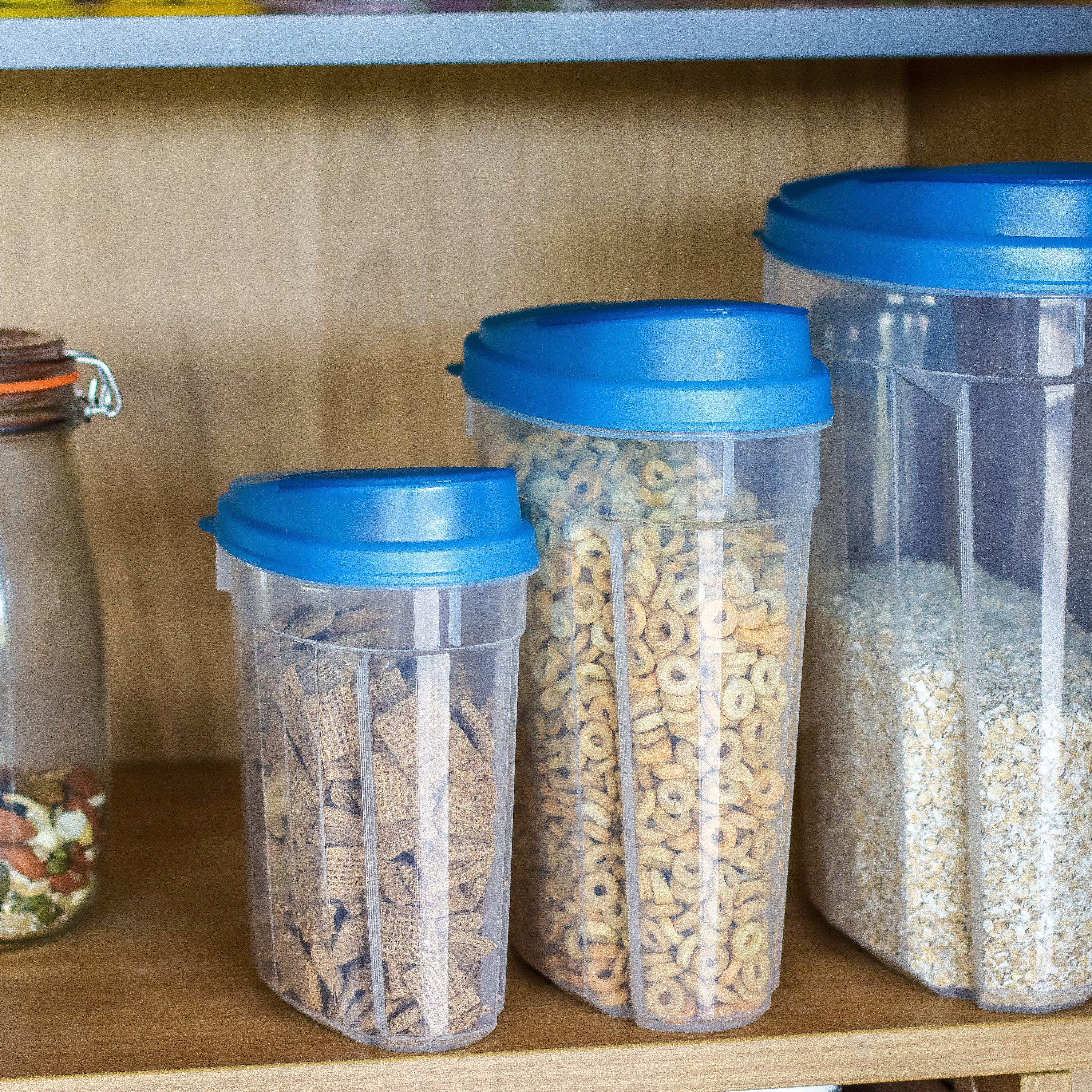 Blue - KitchenCraft - KitchenCraft Easy Pour Food Storage Set Labelled - 2