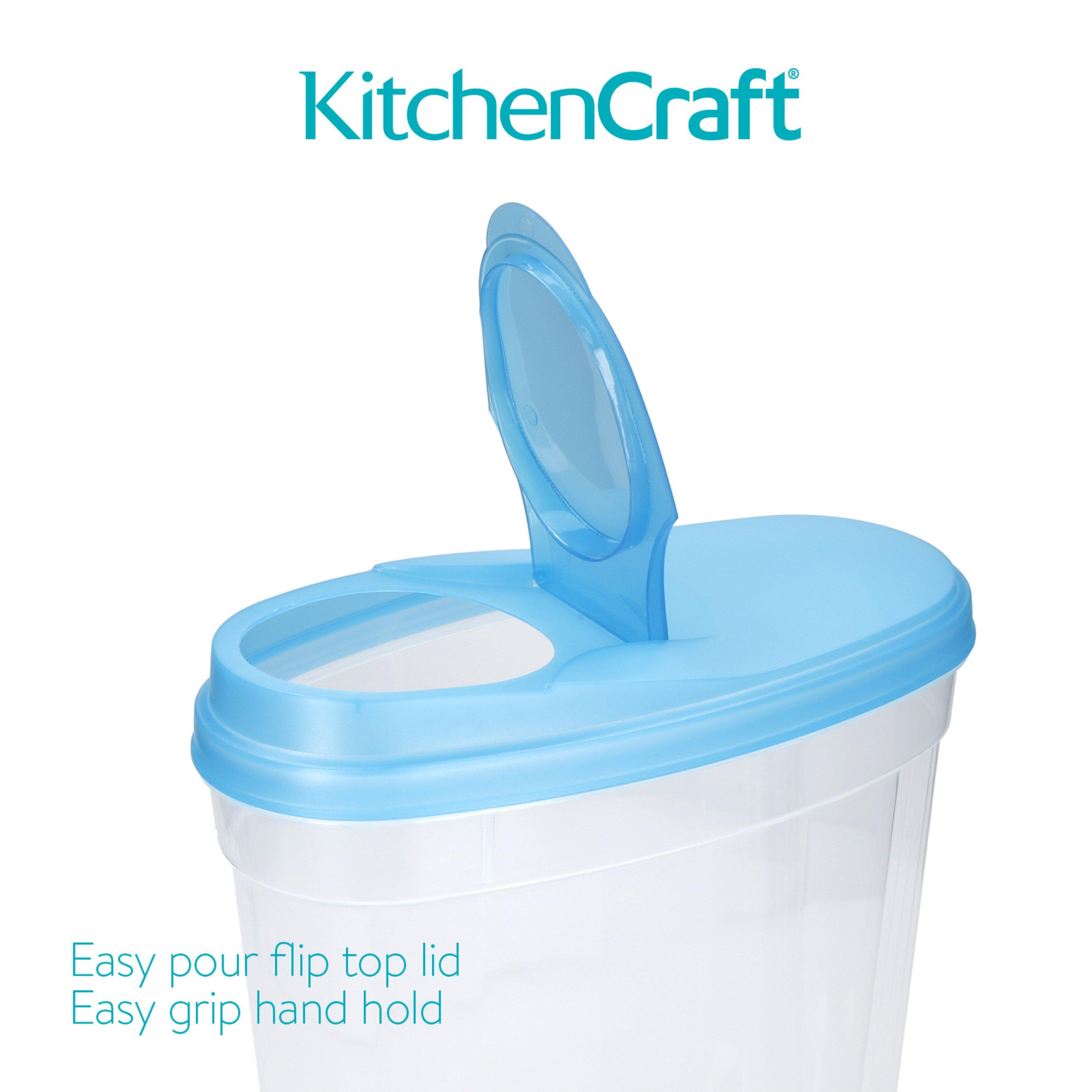 Blue - KitchenCraft - KitchenCraft Easy Pour Food Storage Set Labelled - 5