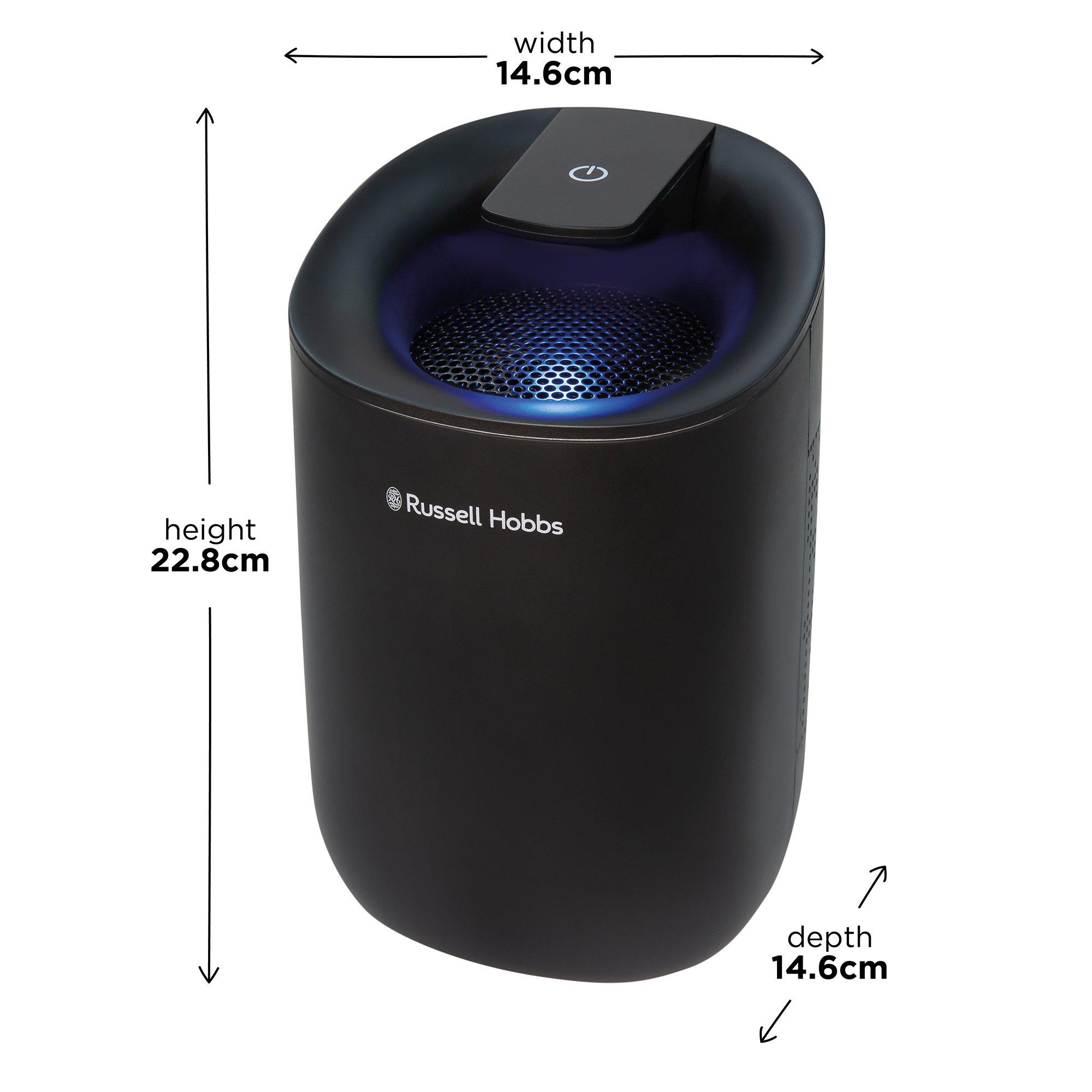 Black - Russell Hobbs - RHDH1061B Compact Dehumidifier in Black - 2