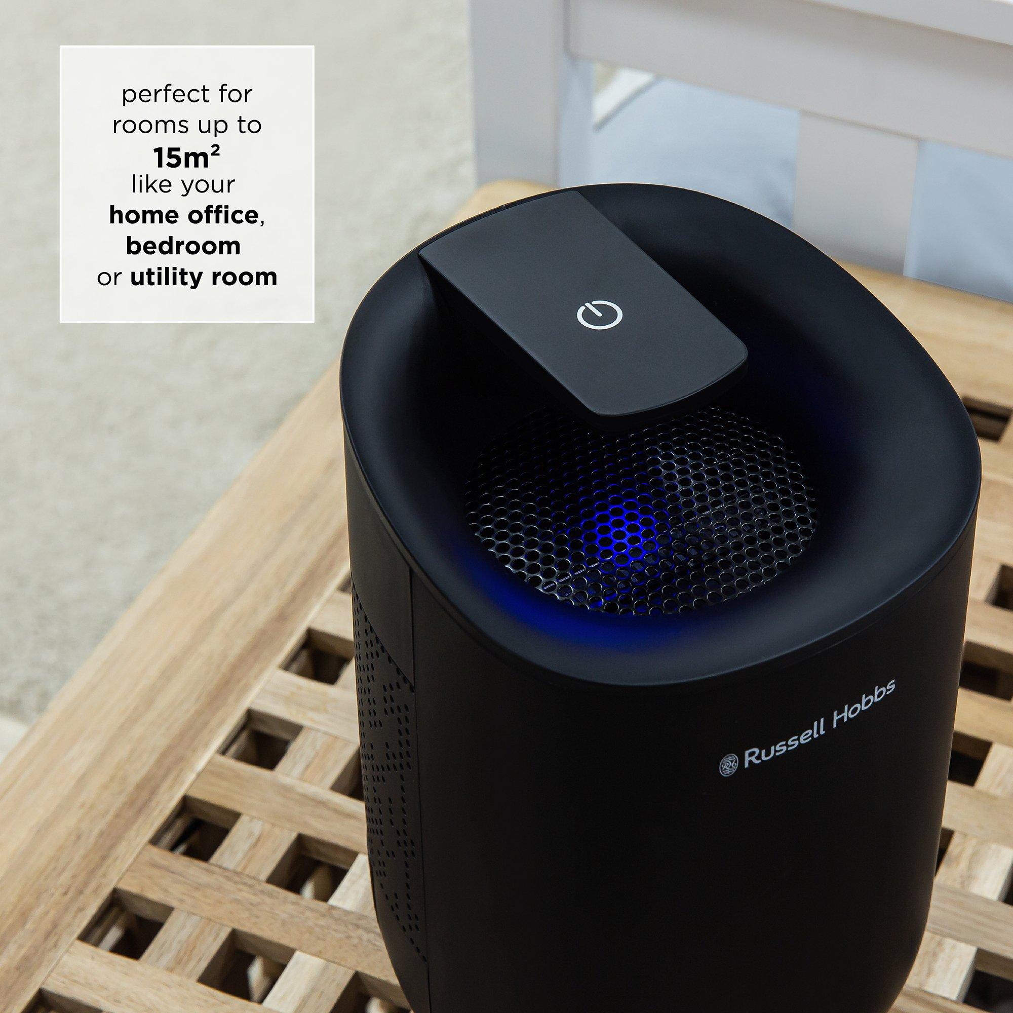 Black - Russell Hobbs - RHDH1061B Compact Dehumidifier in Black - 5