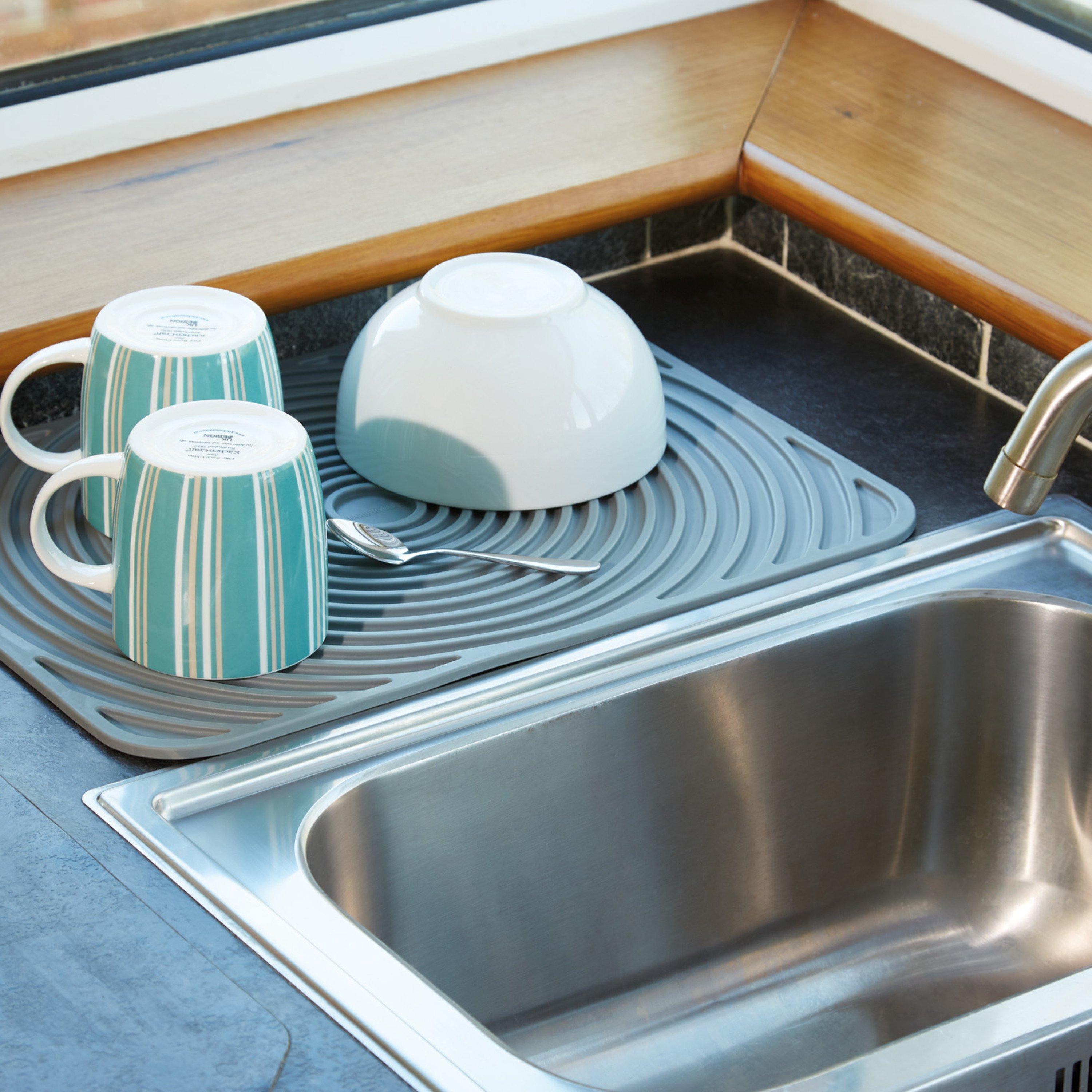 Grey - KitchenCraft - KitchenCraft Flexible Draining Mat Display Boxed - 2