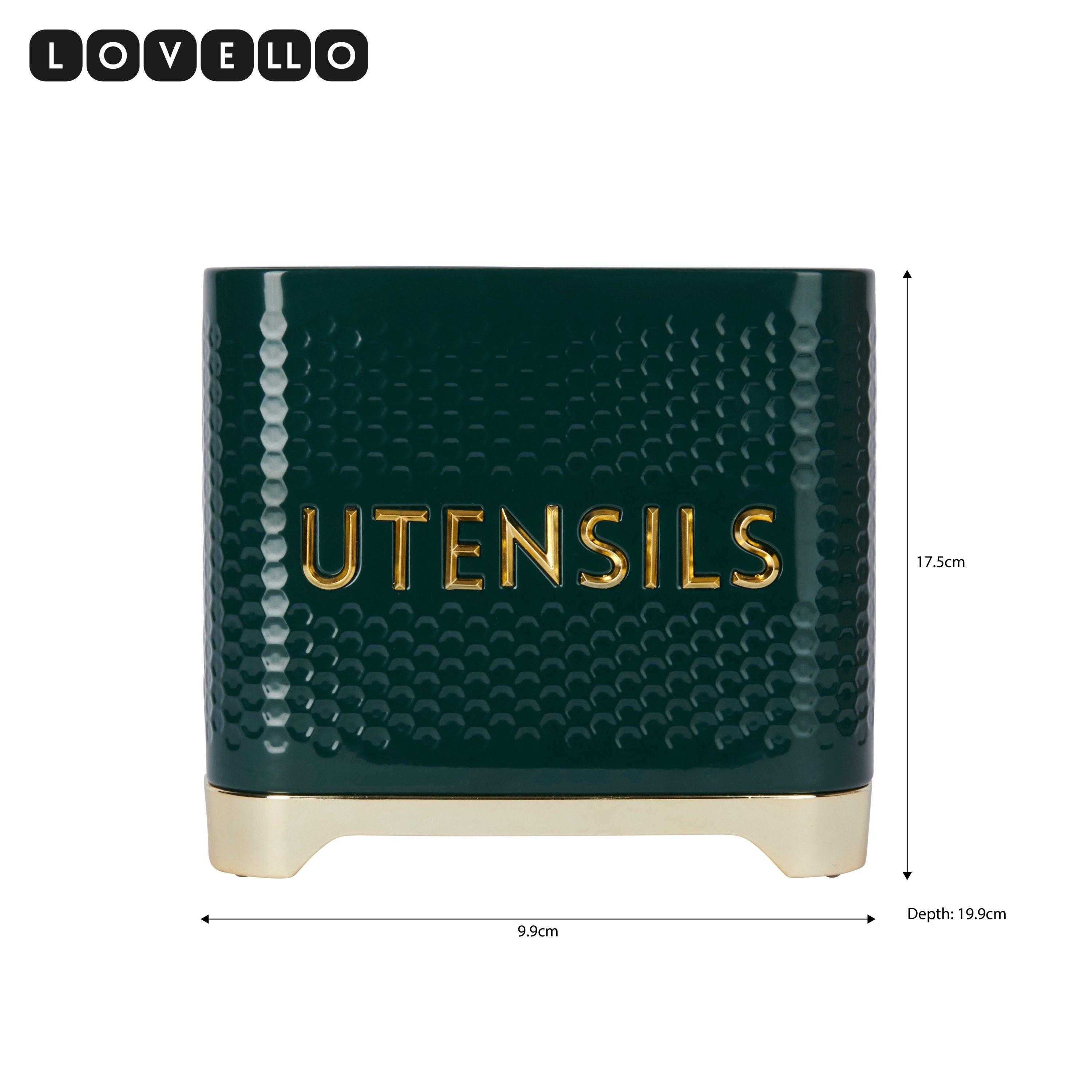 Green - KitchenCraft - KitchenCraft Lovello Textured Utensil Store Hunte - 4