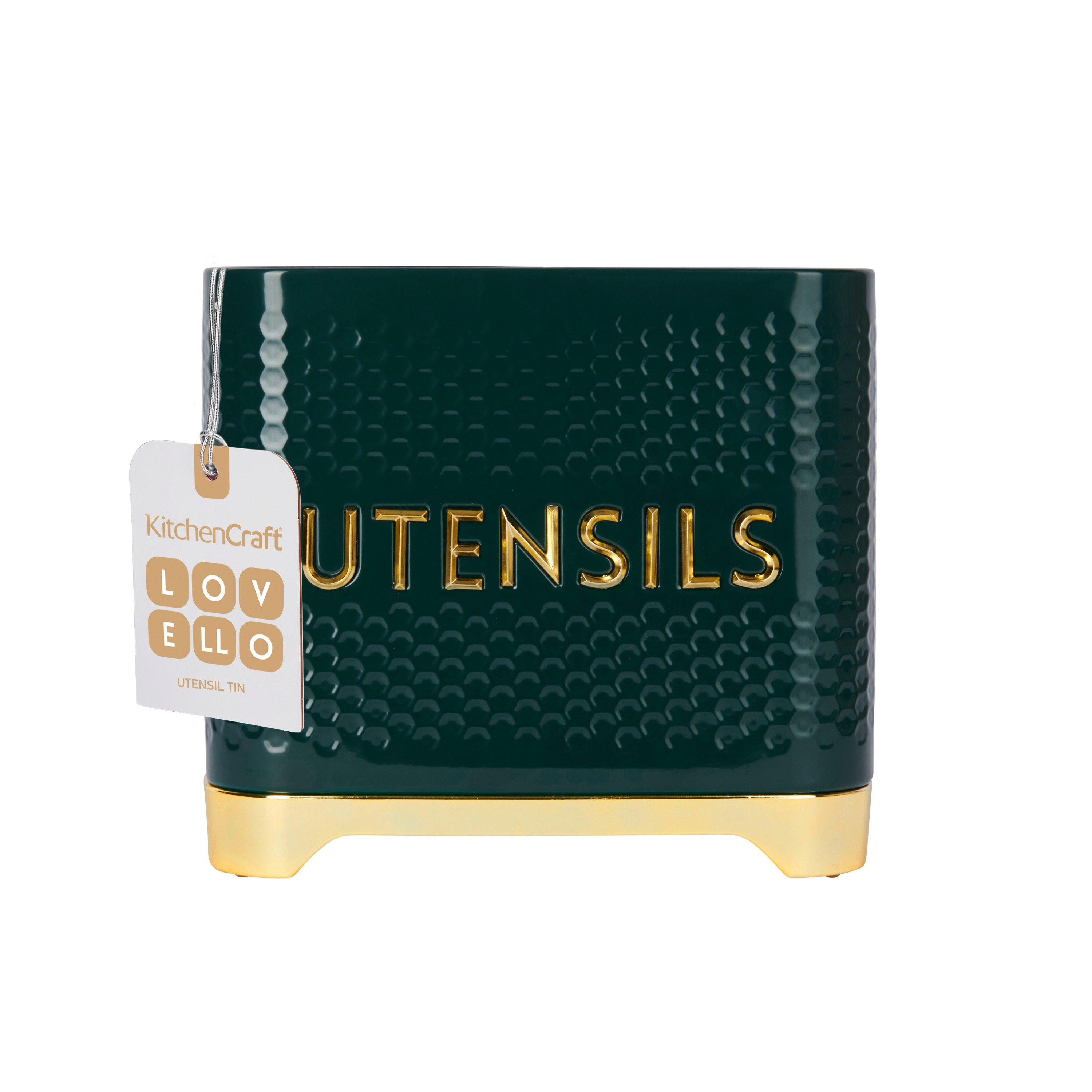 Green - KitchenCraft - KitchenCraft Lovello Textured Utensil Store Hunte - 5