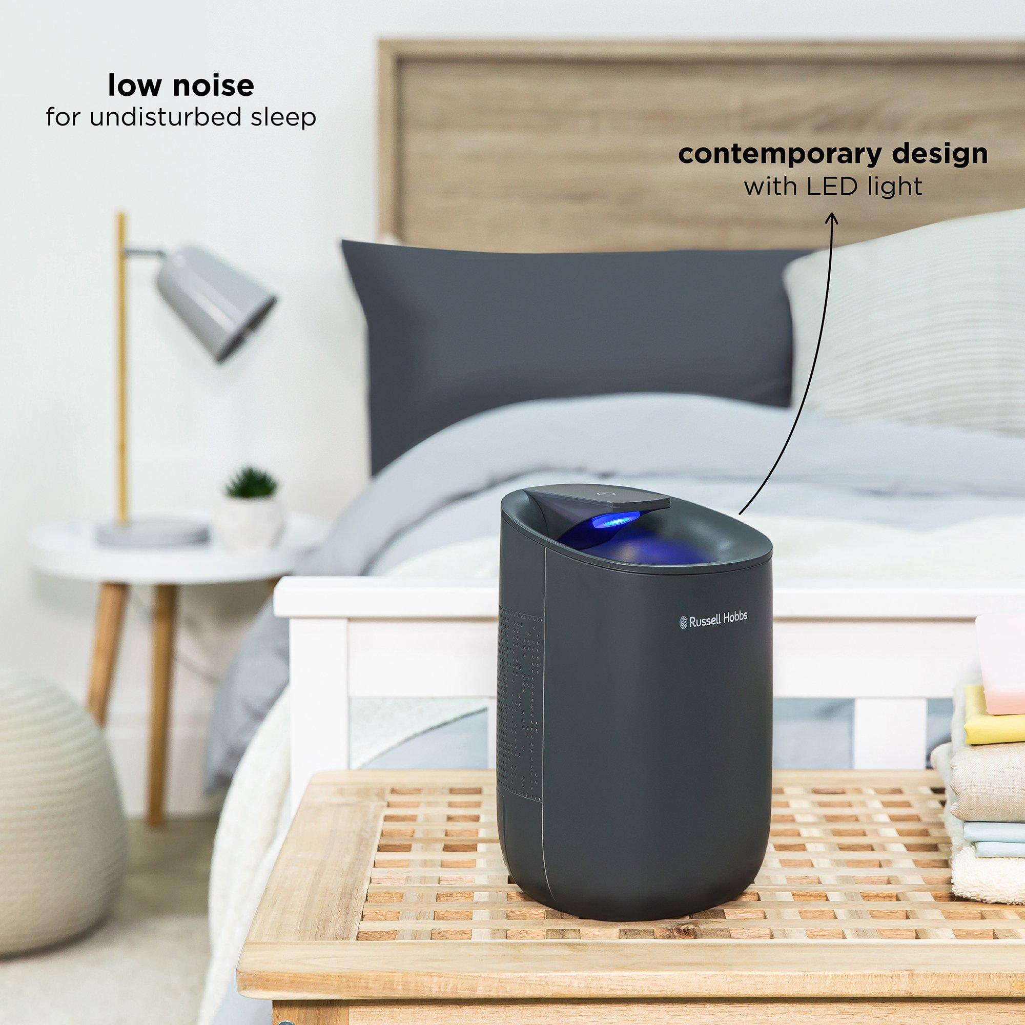 Grey - Russell Hobbs - RHDH1061G Compact Dehumidifier in Grey - 4