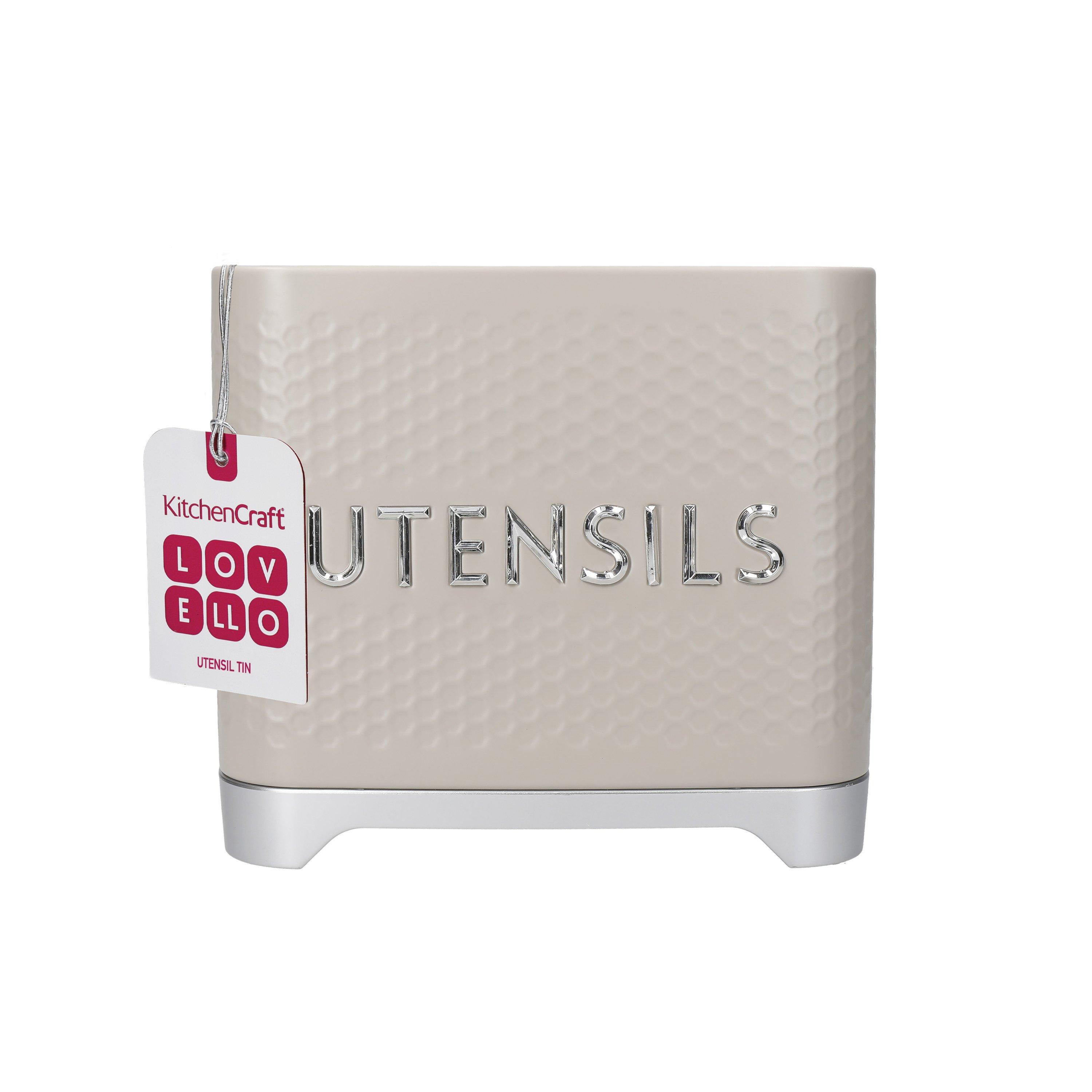 Cream - KitchenCraft - KitchenCraft Lovello Textured Utensil Store Iced - 6