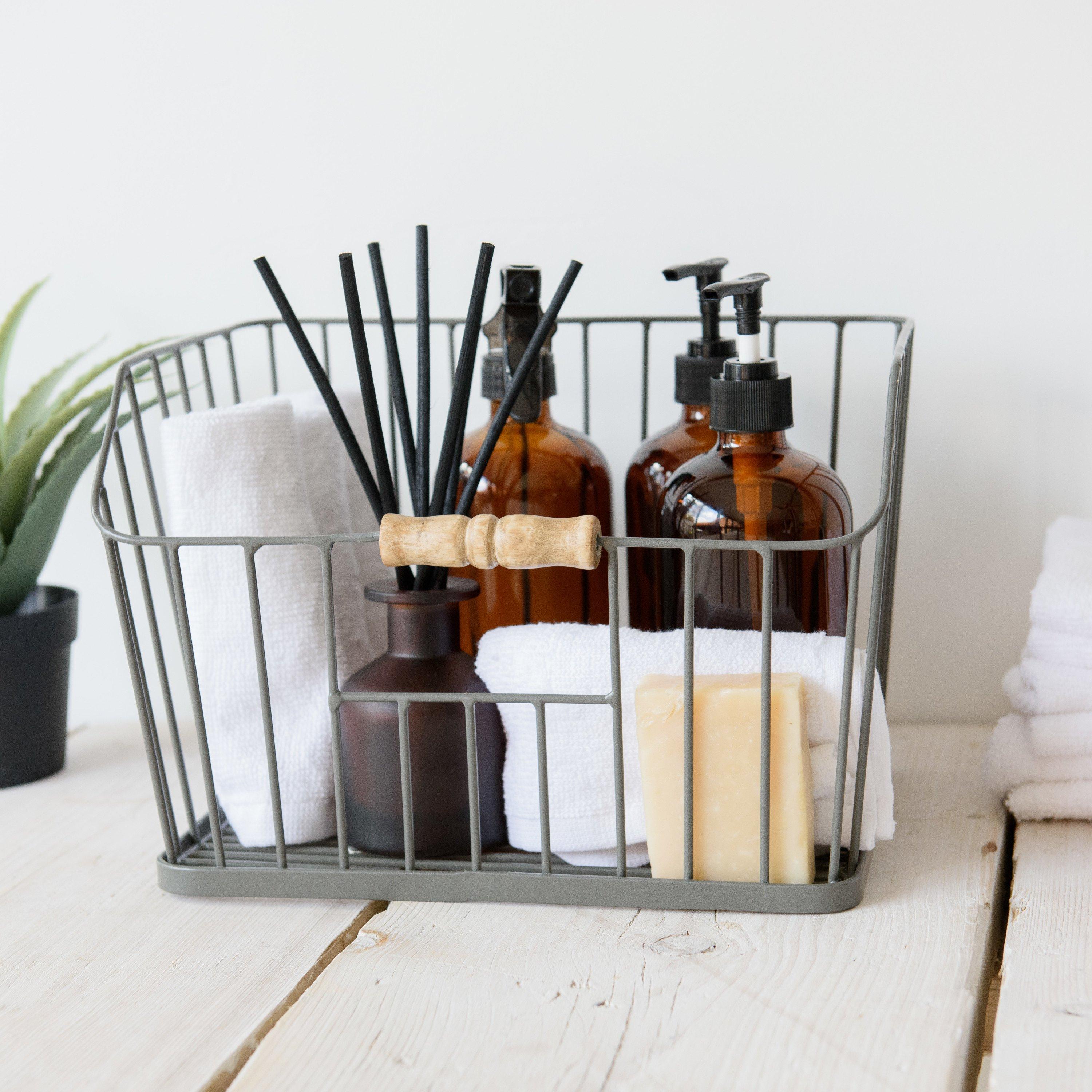 Grey - KitchenCraft - KitchenCraft Living Nostalgia Large Wire Storage B - 2