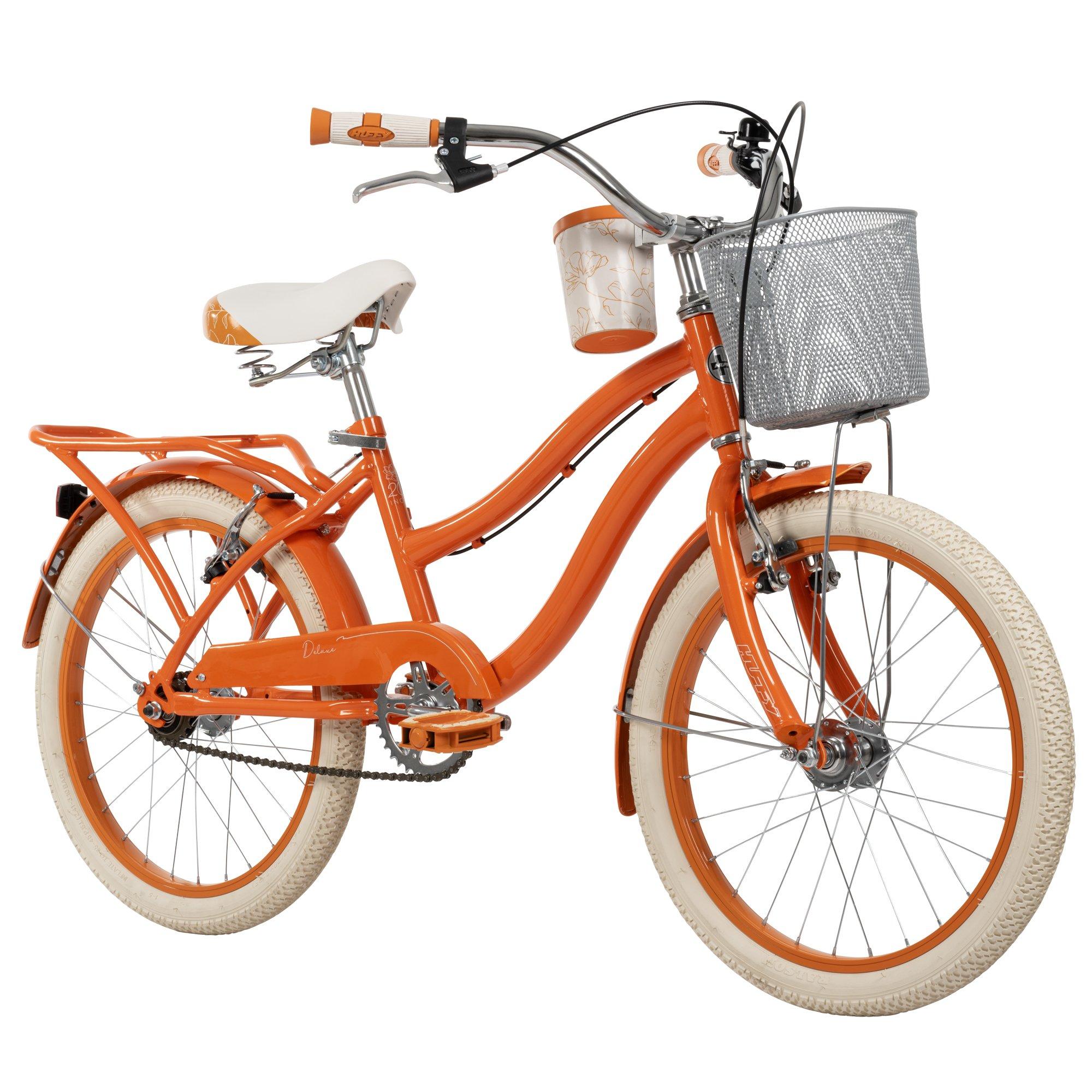 Huffy  Kids Deluxe 20-Inch Kid's Cruiser Bike, Aged 6-9 - Orange