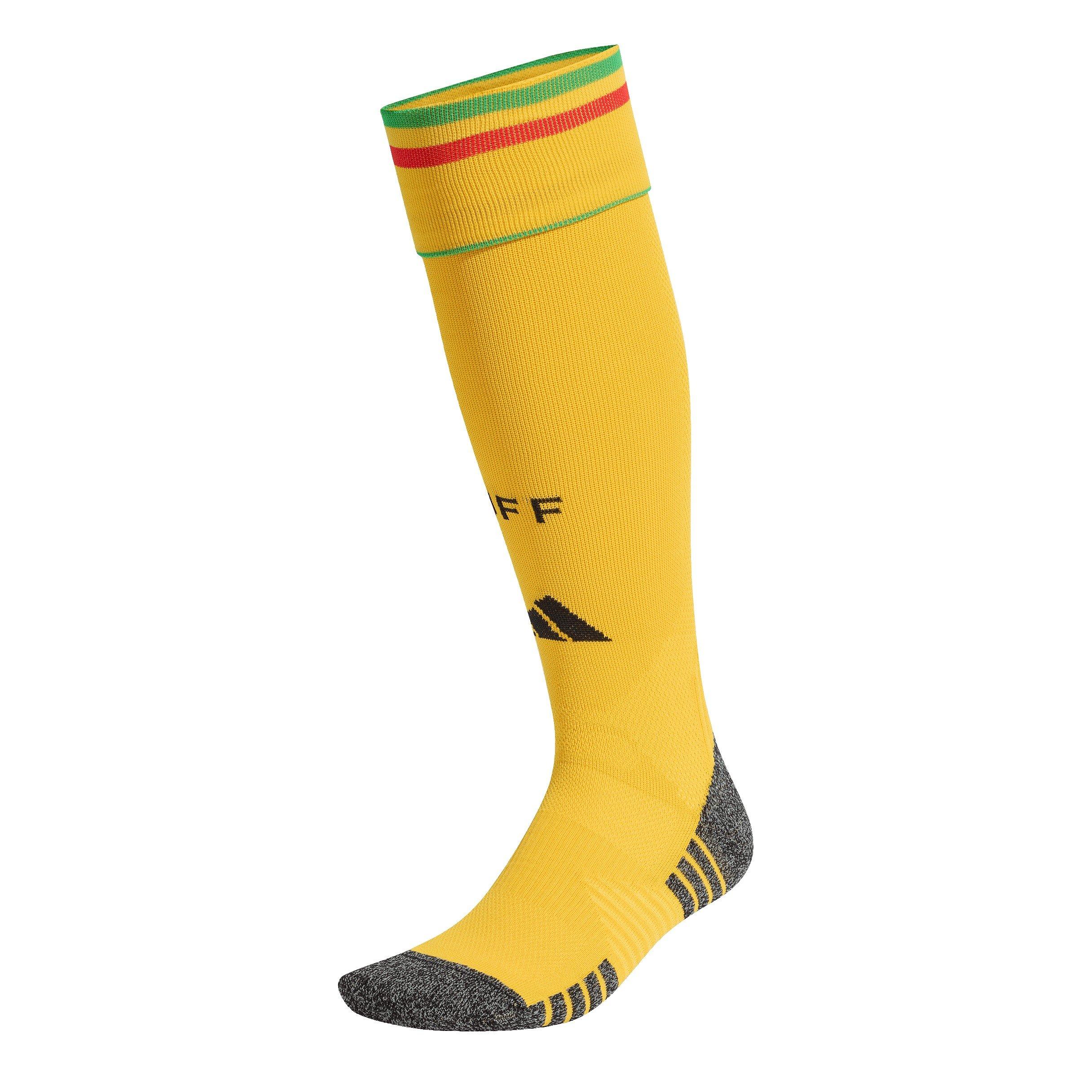 Adidas Men's Jamaica Home Socks 2026 - Gold/Green - L 8.5-10