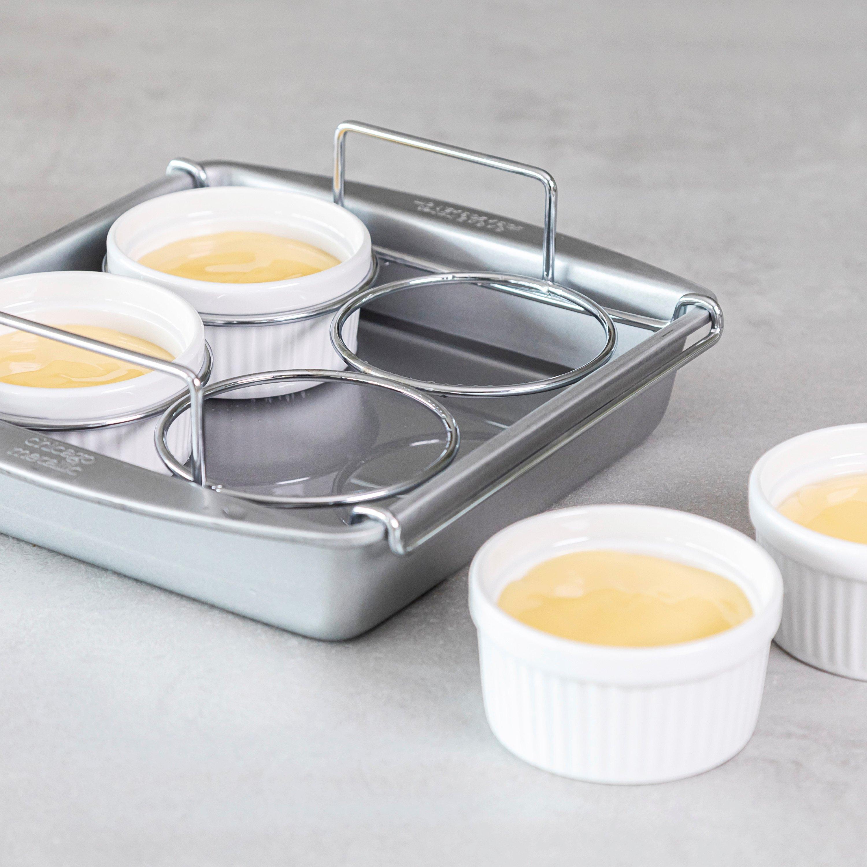 Silver - Chicago Metallic - Chicago Metallic Six Piece Creme Brulee Set Gift - 3
