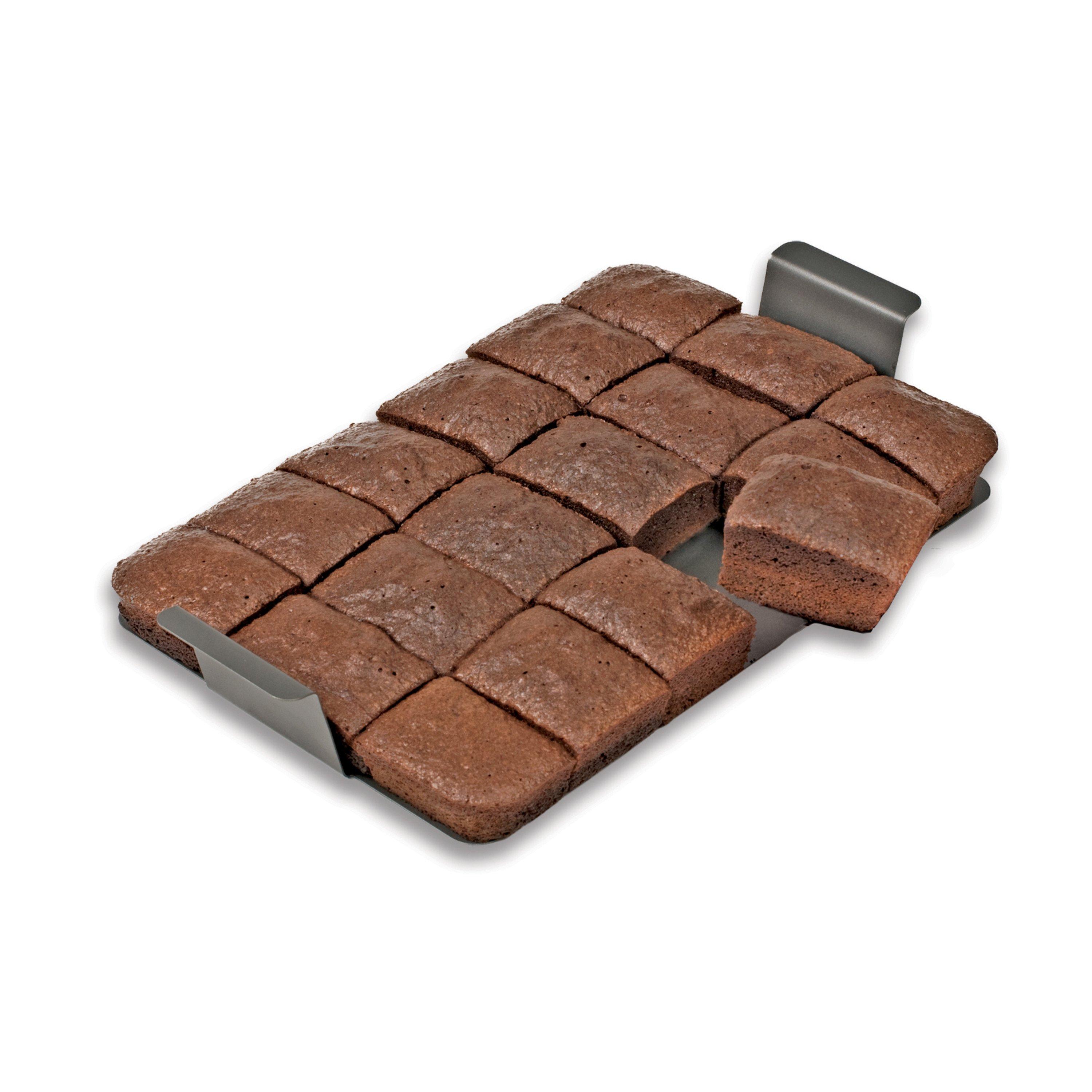 Grey - Chicago Metallic - Chicago Metallic Non-Stick Three Piece Brownie Pan - 3