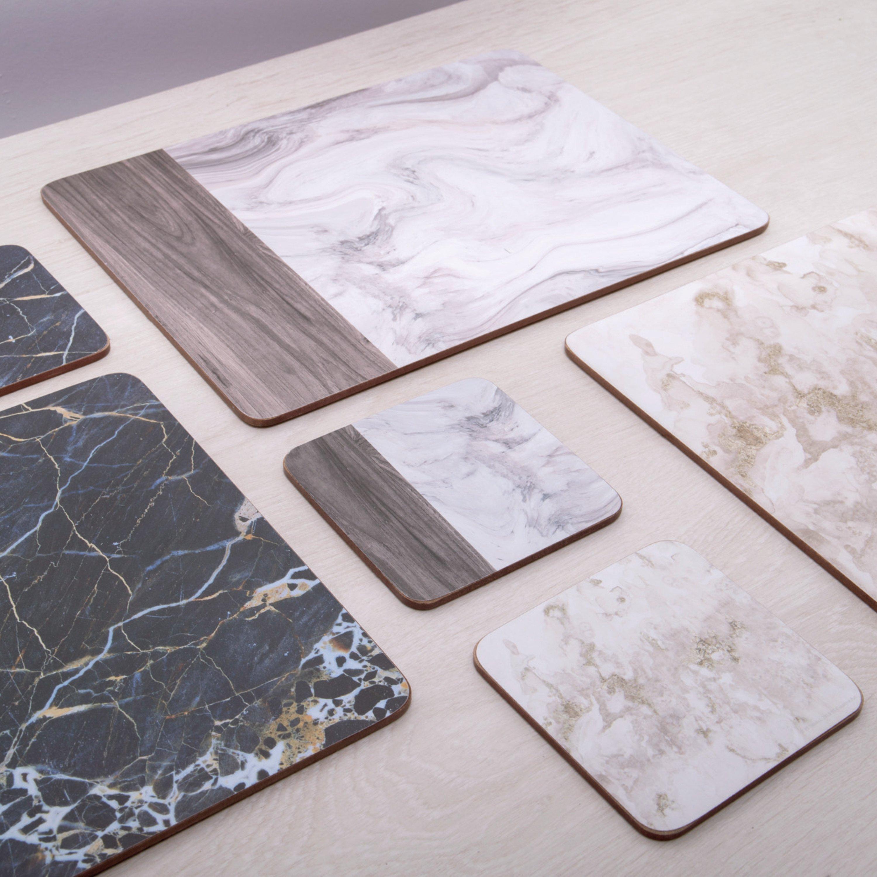 Assorted - Creative Tops - Creative Tops Marble Effect Pack of 4 Large Mats - 2