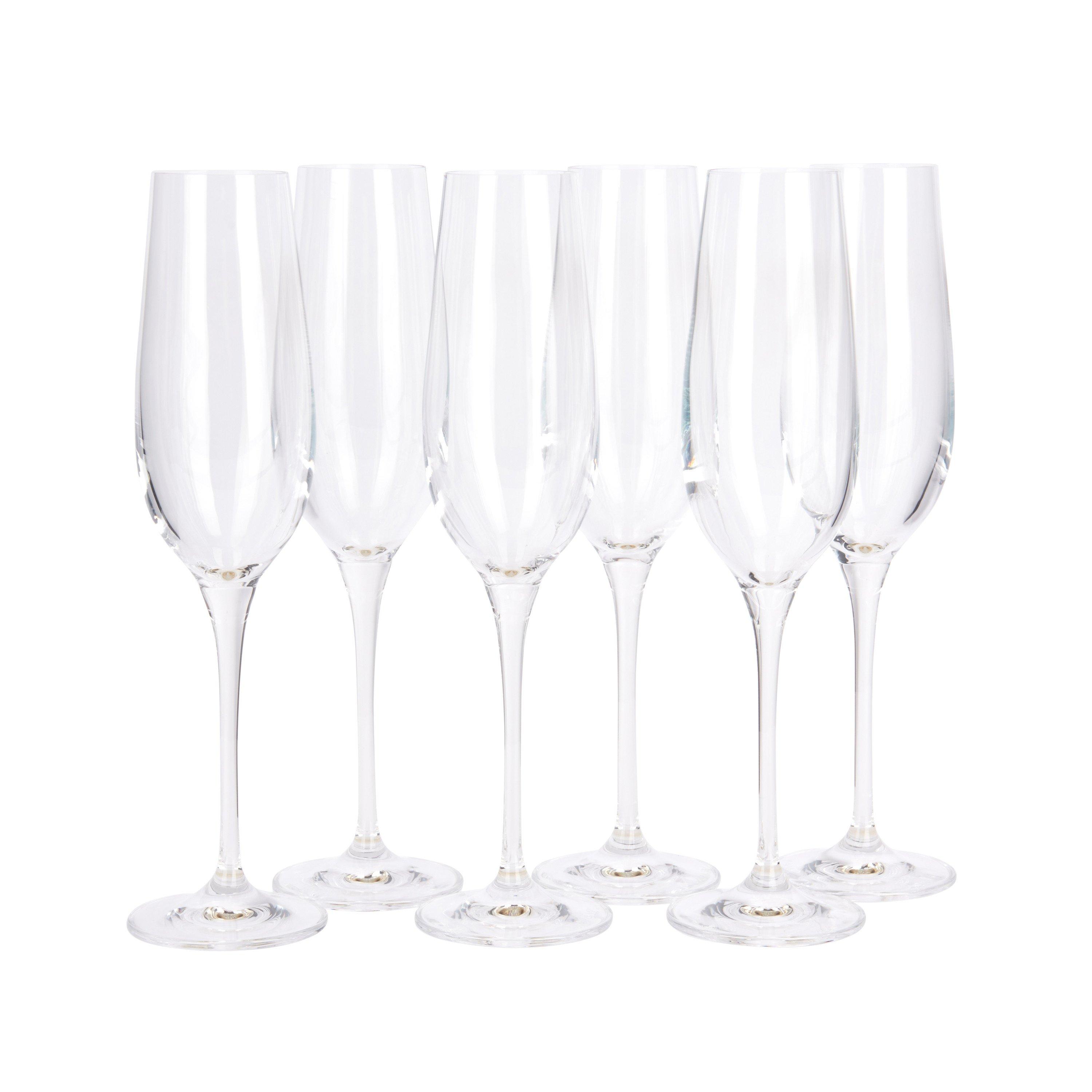 Transparent - Maxwell & Williams - Maxwell & Williams Vino Flute 180ml Set of 6, Gift - 1