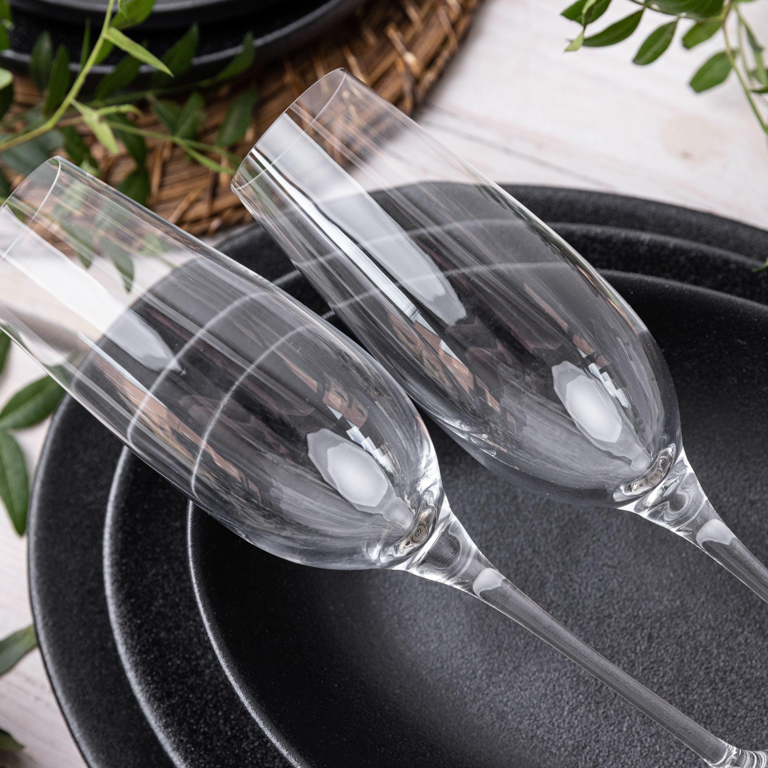 Transparent - Maxwell & Williams - Maxwell & Williams Vino Flute 180ml Set of 6 Gift - 4