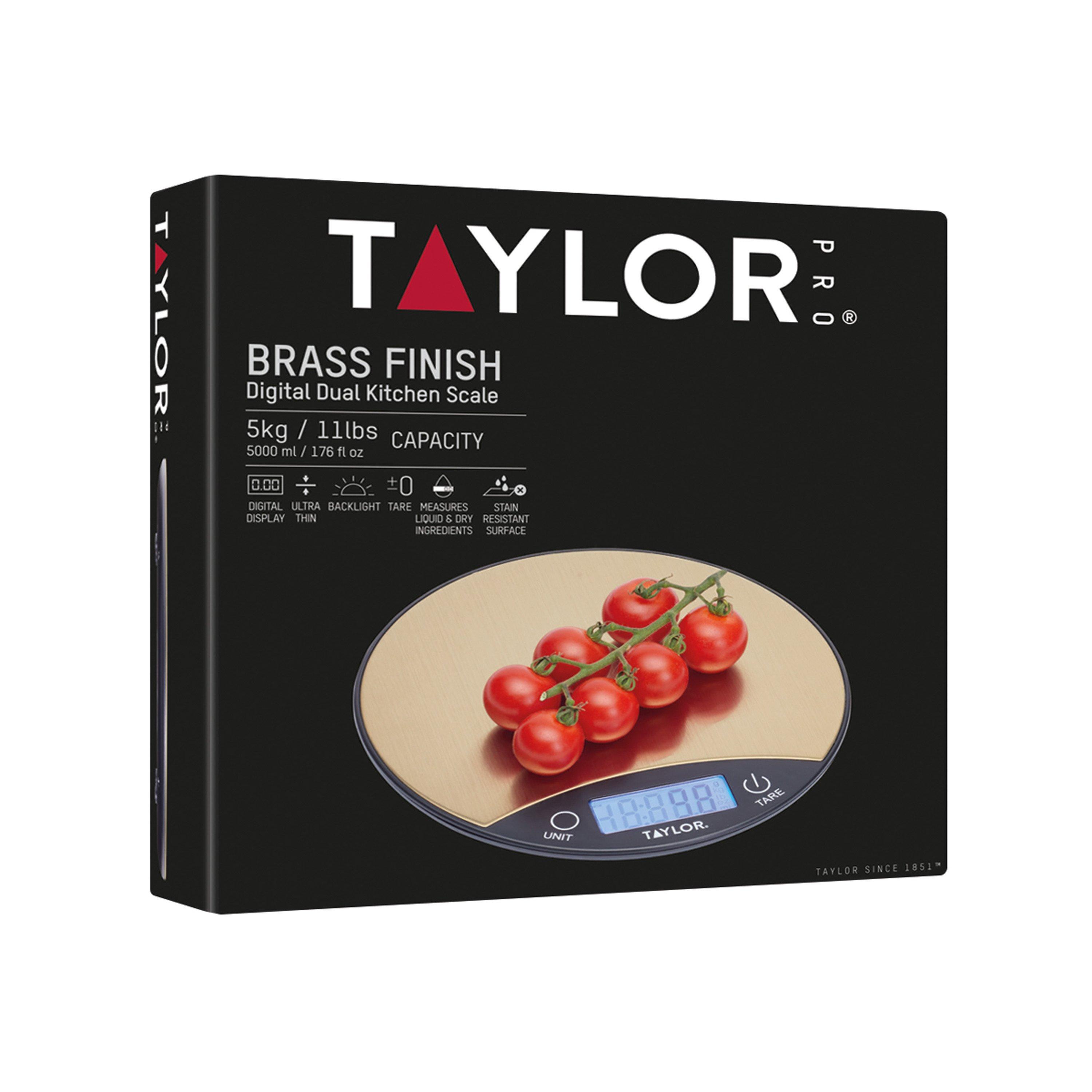 Metallic Gray - Taylor - Taylor Pro Digital Dual Kitchen Scale 5kg Black - 4
