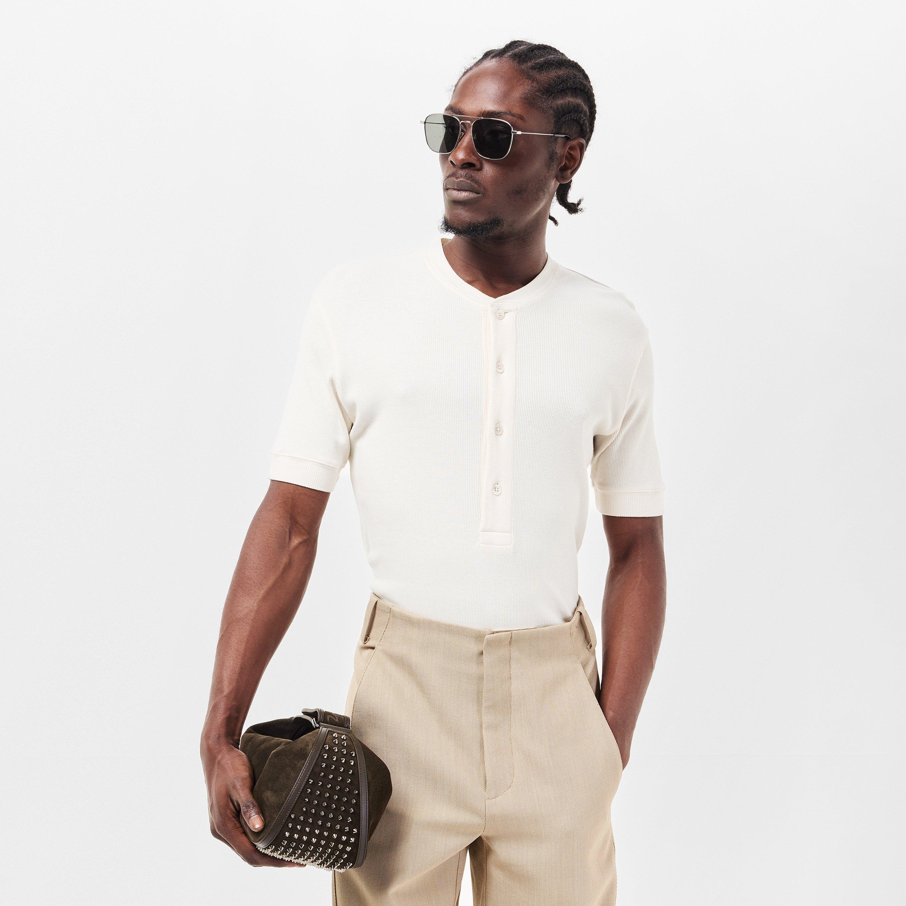 Café Gun Metal - Christian Louboutin - Men's Chr Funky Dopp Pouch - 3