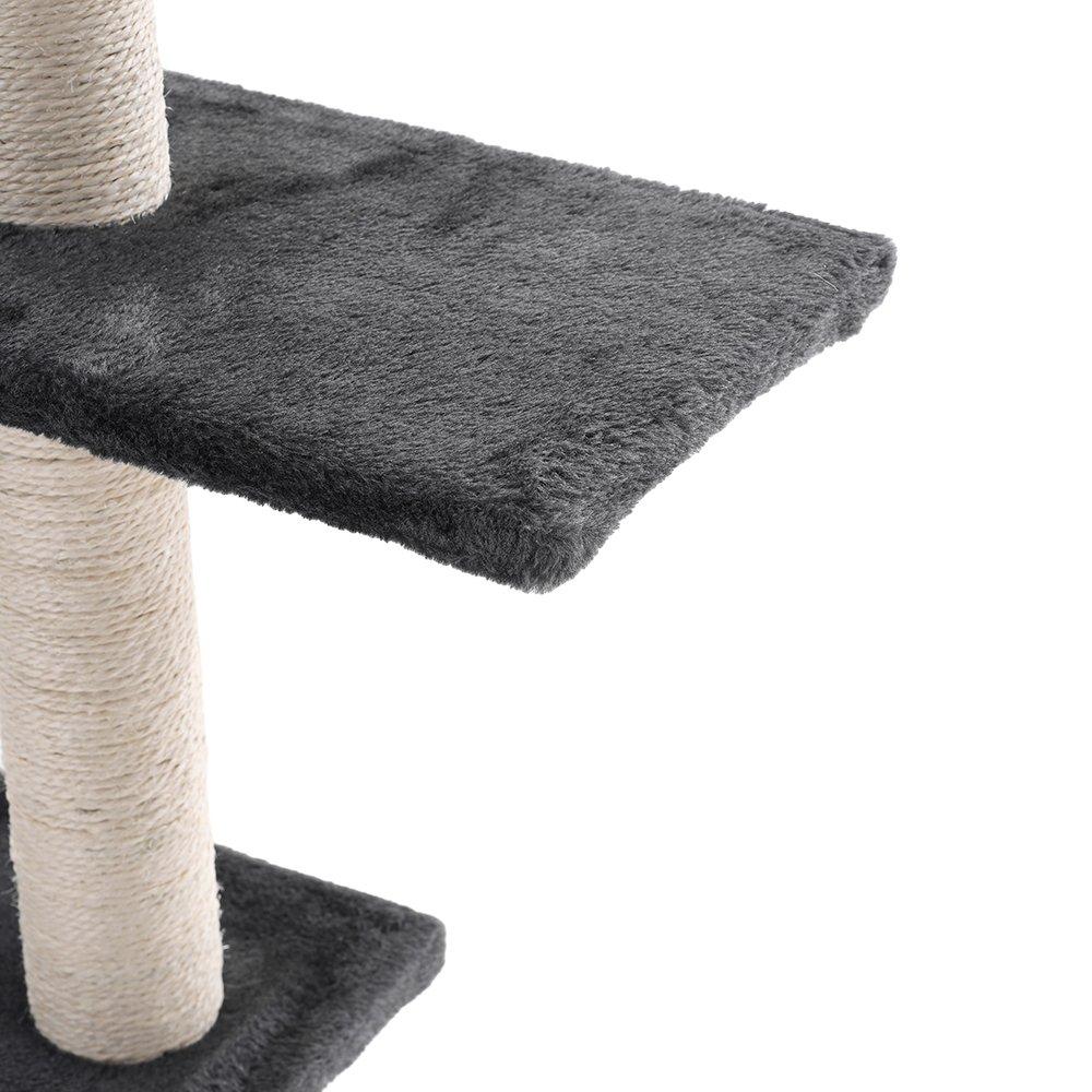 Grey - KIDKID PET - Cat Tree Set with Hammock and Jumping Platform - 8