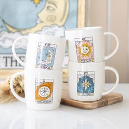 Something Different Set of 4 Vintage Tarot Mugs