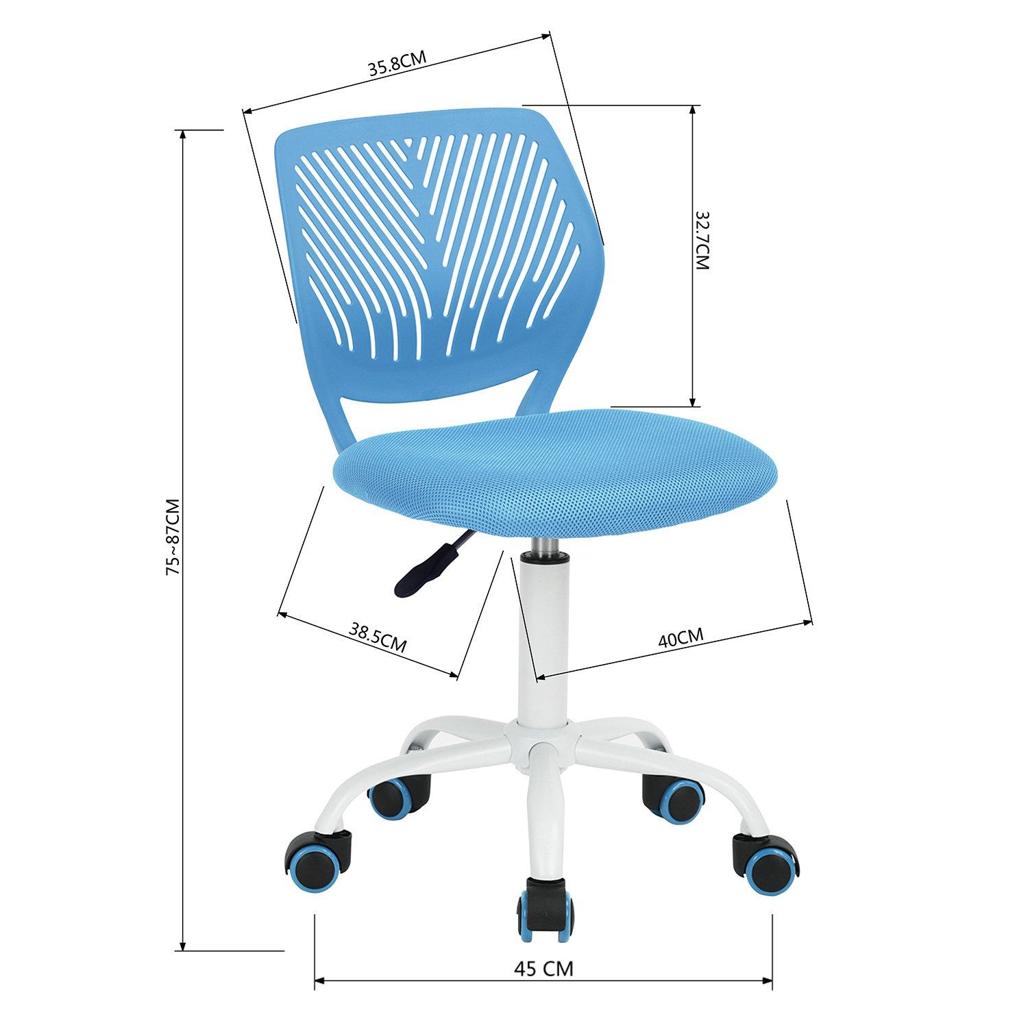 Blue - Urban Meuble - Ergonomic Swivel Office Chair - 8