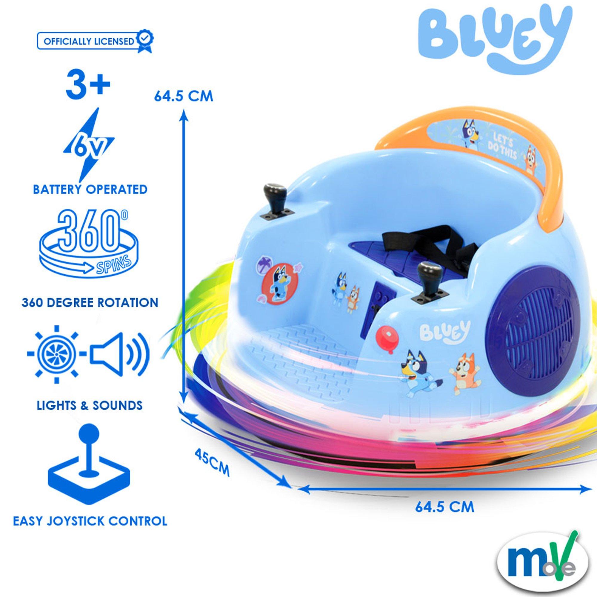 Multicoloured - Bluey - Bluey Electric Bumper Car Ride On - 3