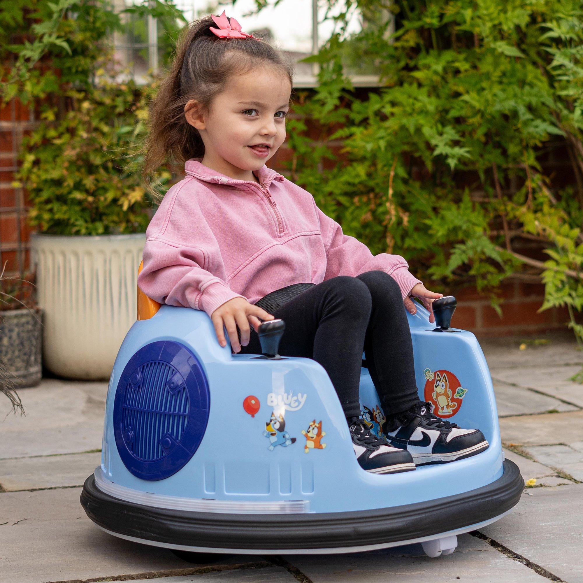 Multicoloured - Bluey - Bluey Electric Bumper Car Ride On - 4