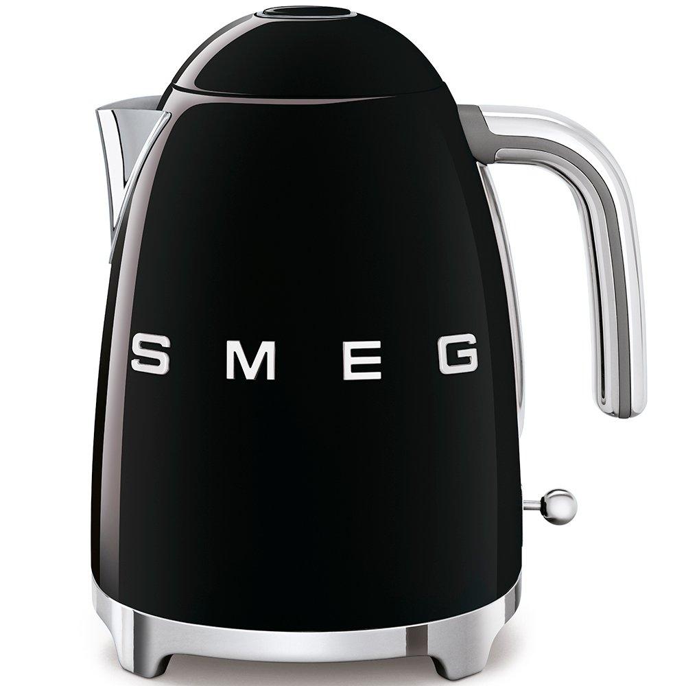 Black - Smeg - Smeg 50s Retro 1.7L Kettle + 2-Slice Toaster Black - 2