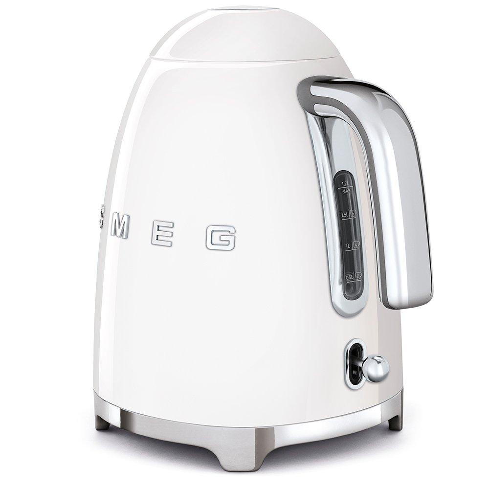 White - Smeg - Smeg 50s Retro 1.7L Kettle + 2-Slice Toaster White - 5