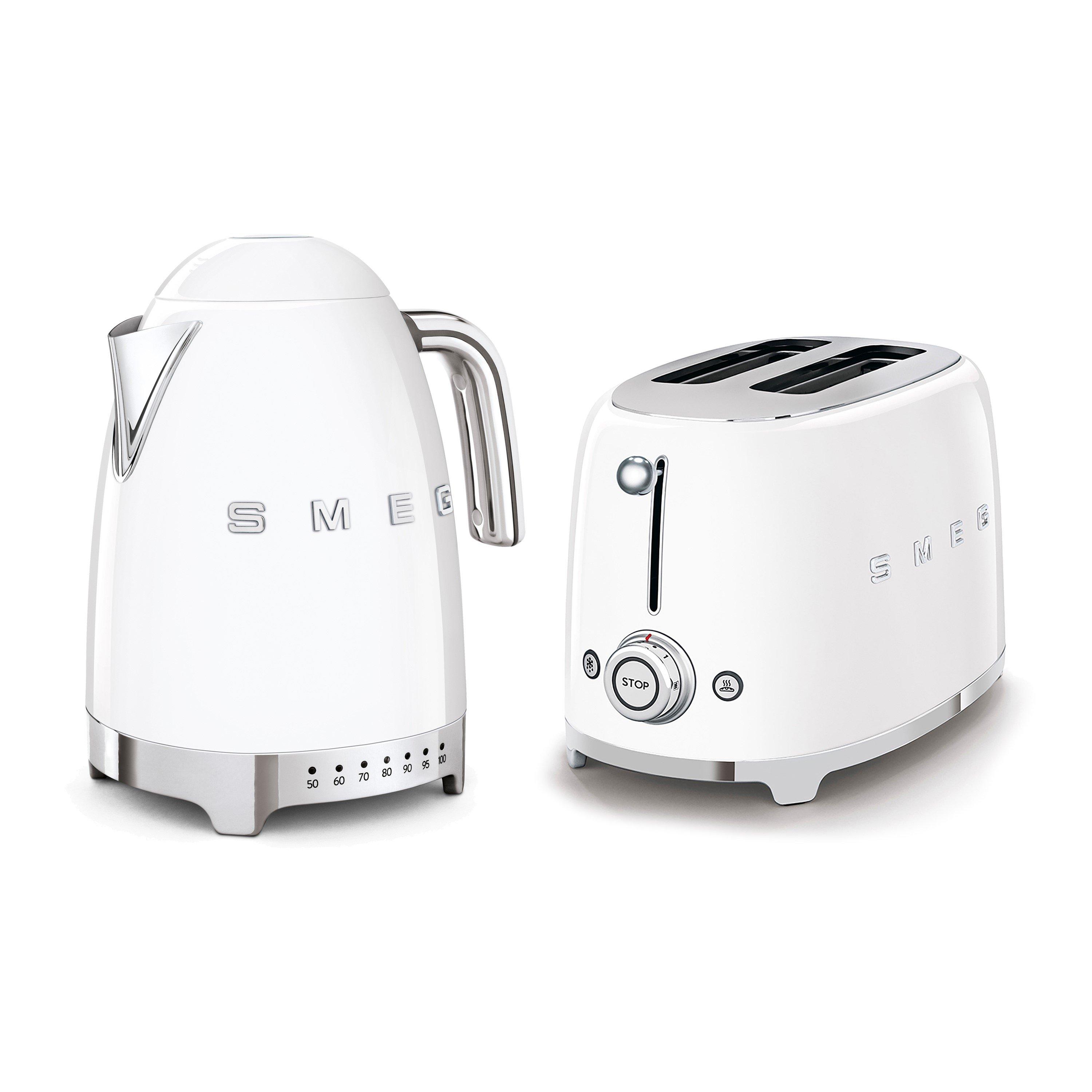 None - Smeg - Smeg 50s Retro 1.7L Kettle and 2-Slice Toaster - 1