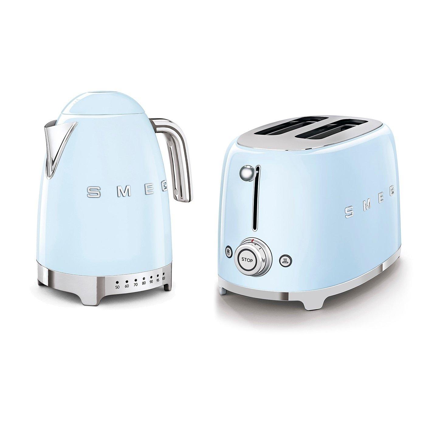 Smeg Blue 50'S Style Variable Kettle & 2 Slice Toaster In - Image 4