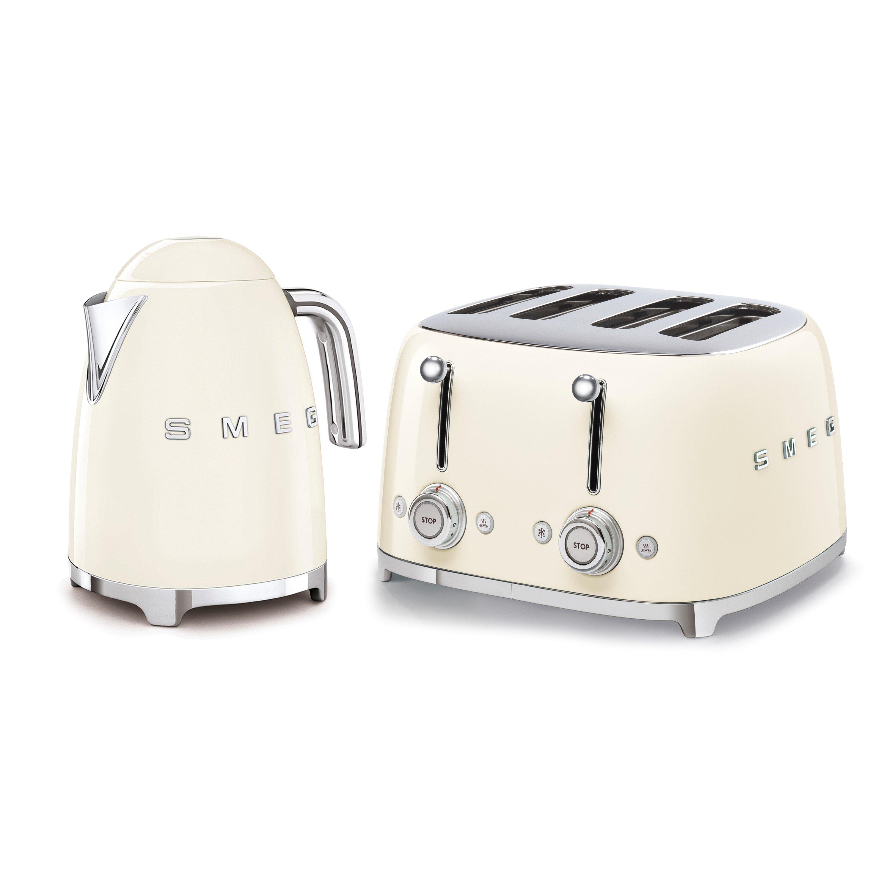 Smeg 50'S Style Kettle Klf03Cruk And 4-Slice Toaster - Cream - Image 10