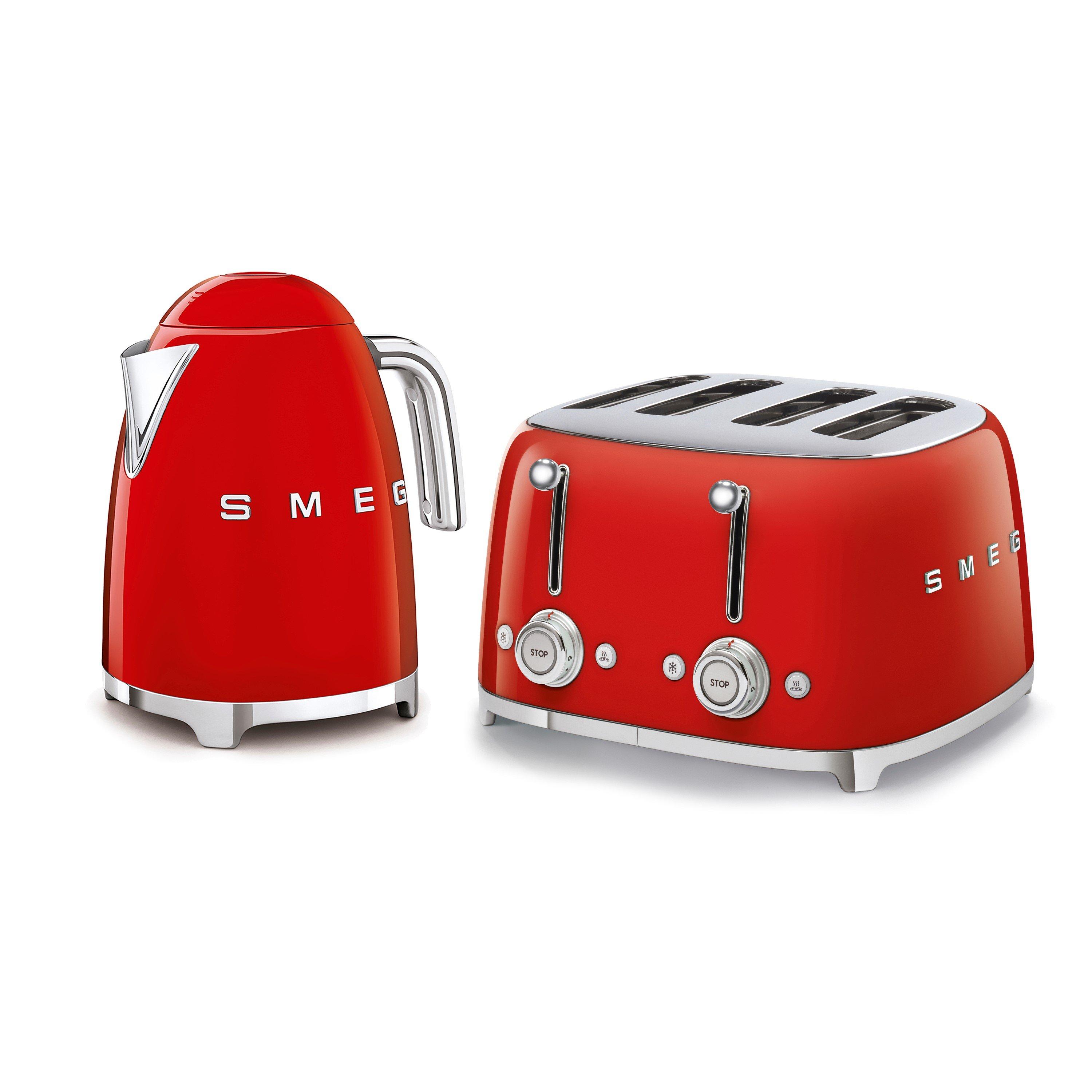 Smeg Red 50'S Style Kettle & 4 Slice Toaster In - Image 7