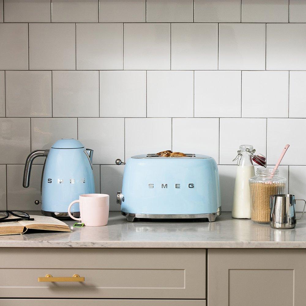 Smeg Unisex Blue 50'S Style Kettle & 2 Slice Toaster In - Image 5