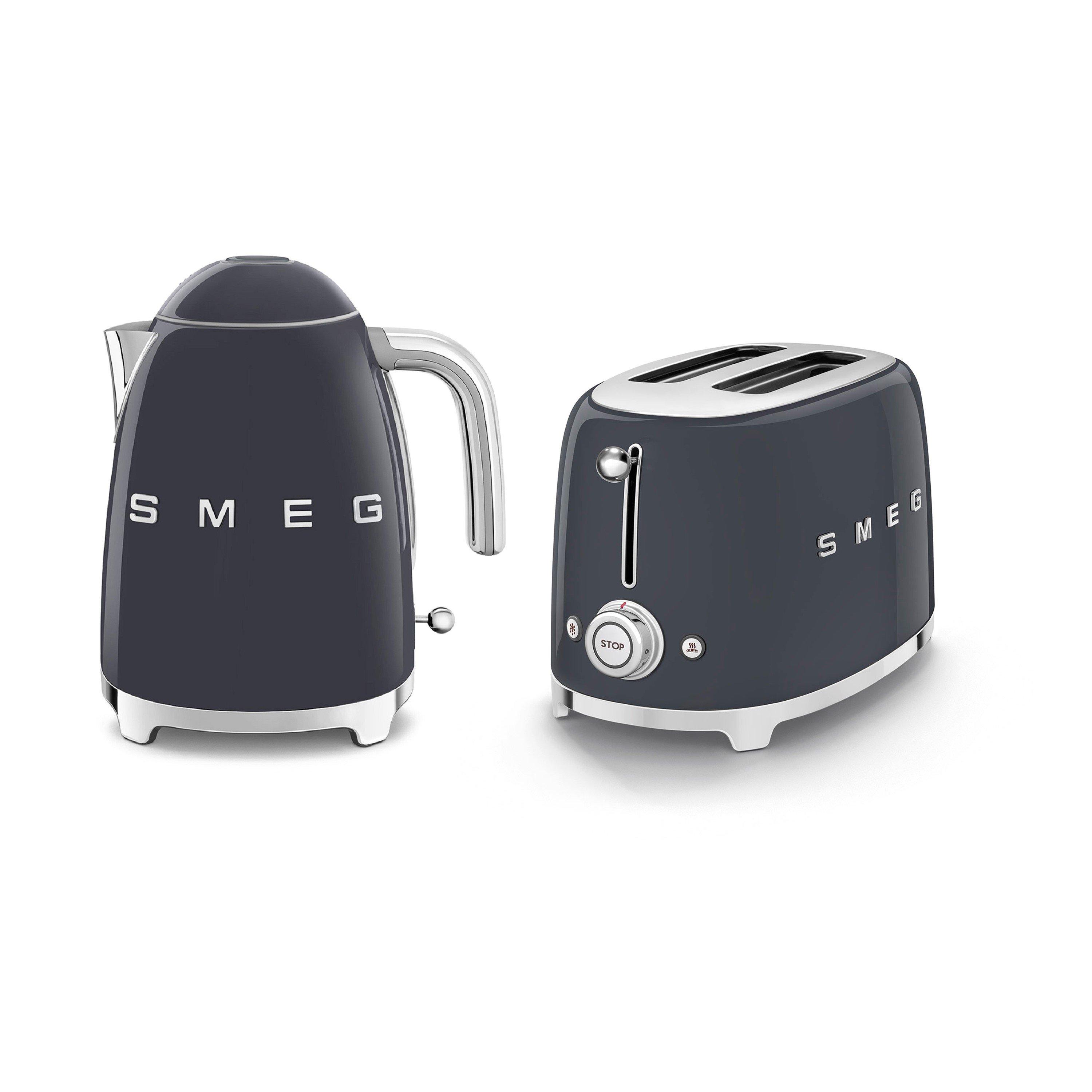 None - Smeg - Smeg 50s Retro 1.7L Kettle and 2-Slice Toaster Sla - 1