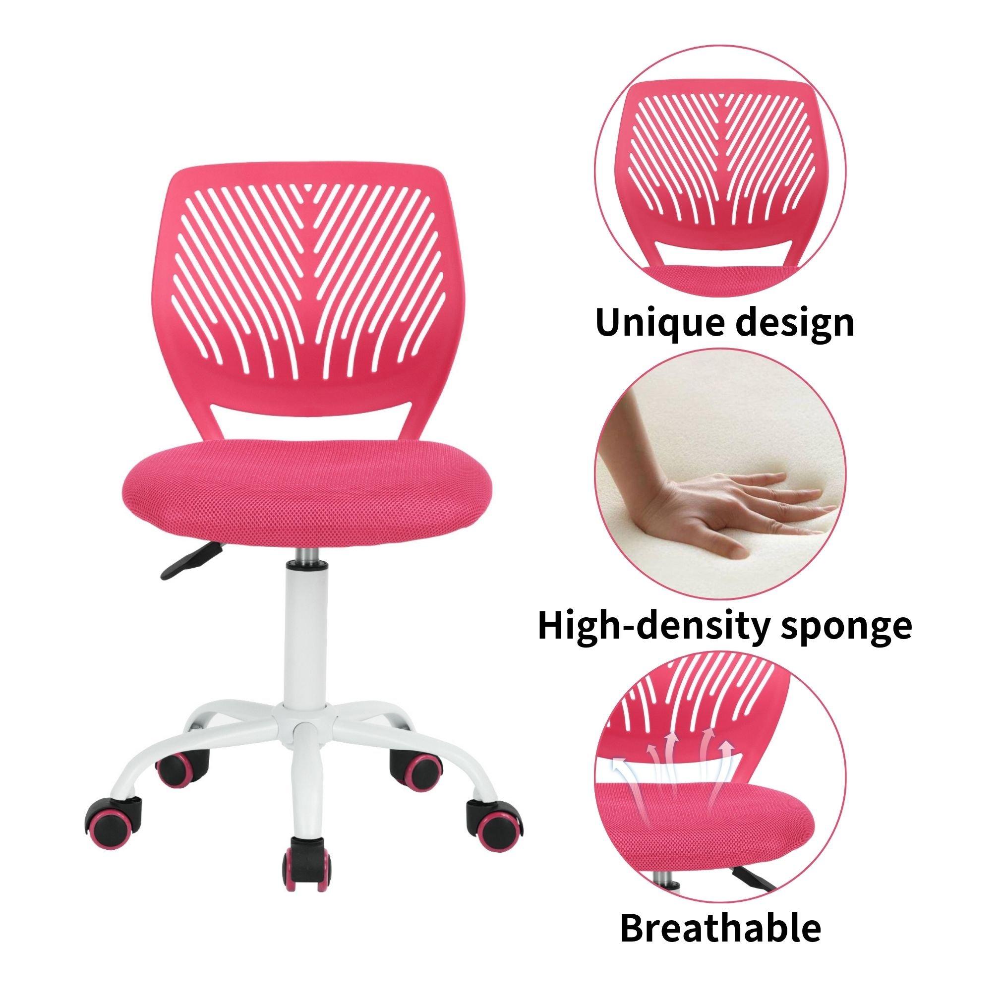 Pink - Urban Meuble - Ergonomic Swivel Children Chair - 3