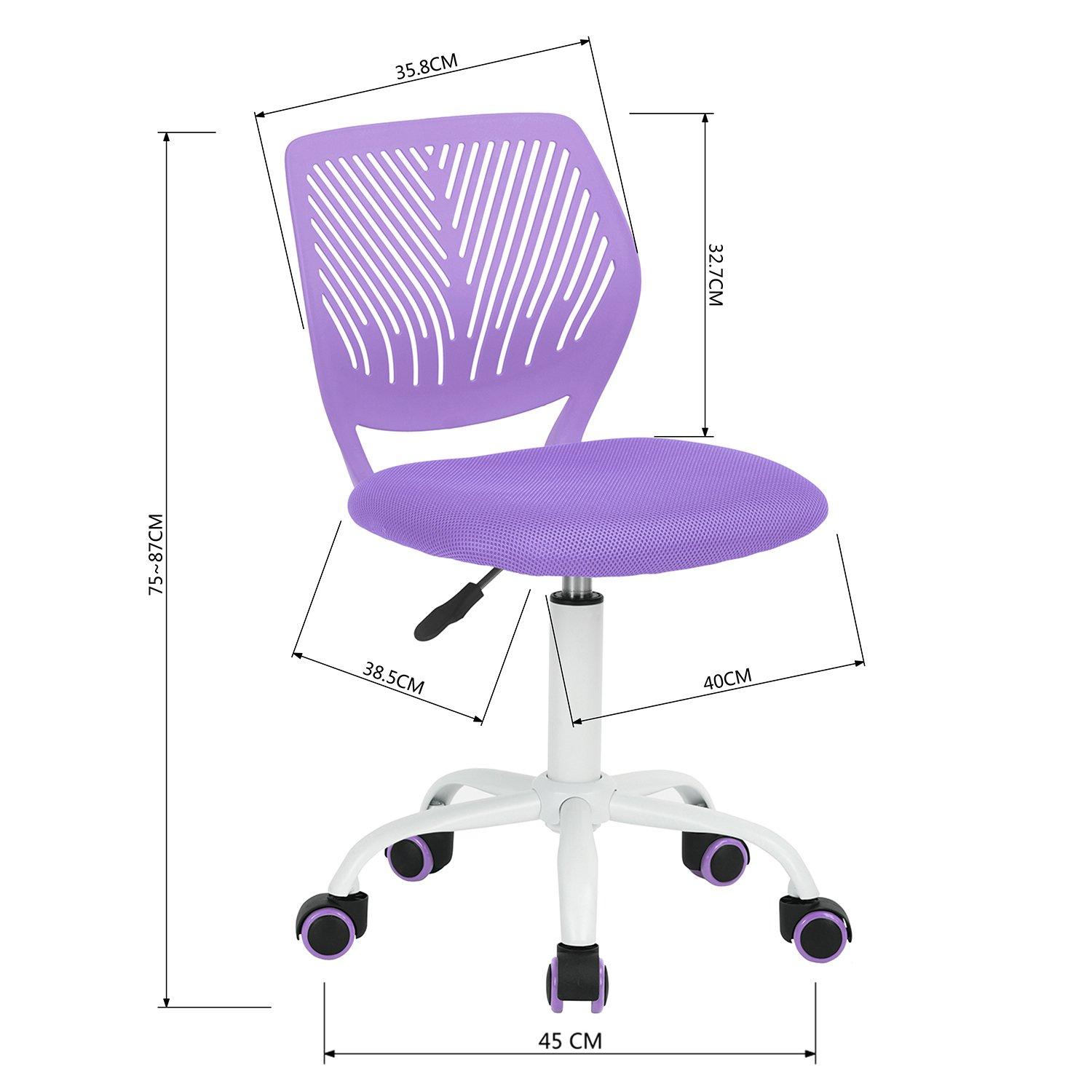 Purple - Urban Meuble - Ergonomic Swivel Children Chair - 6